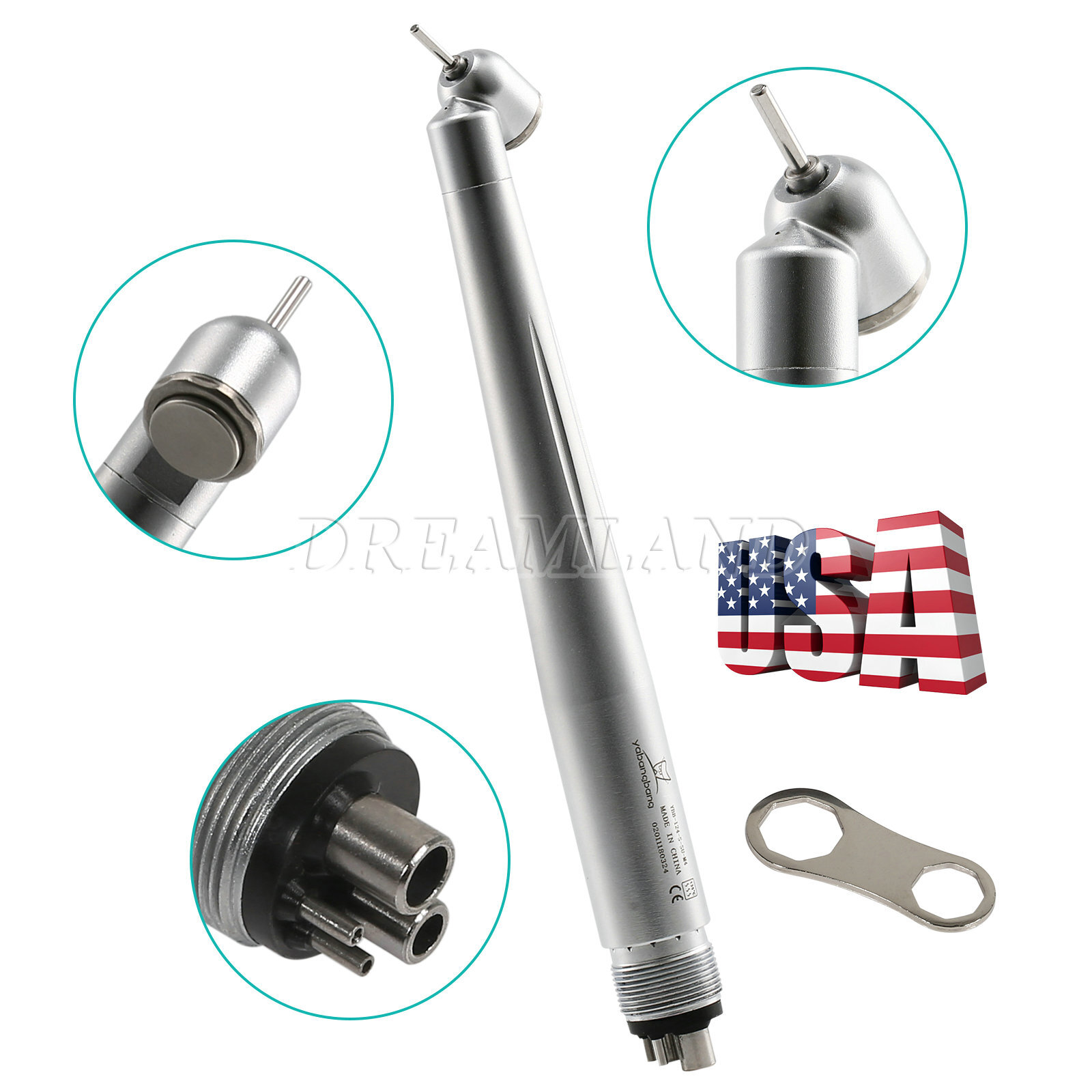 1-10*USA Turbina Dental 45 Degree Surgical High Speed Handpiece 4H NEW
