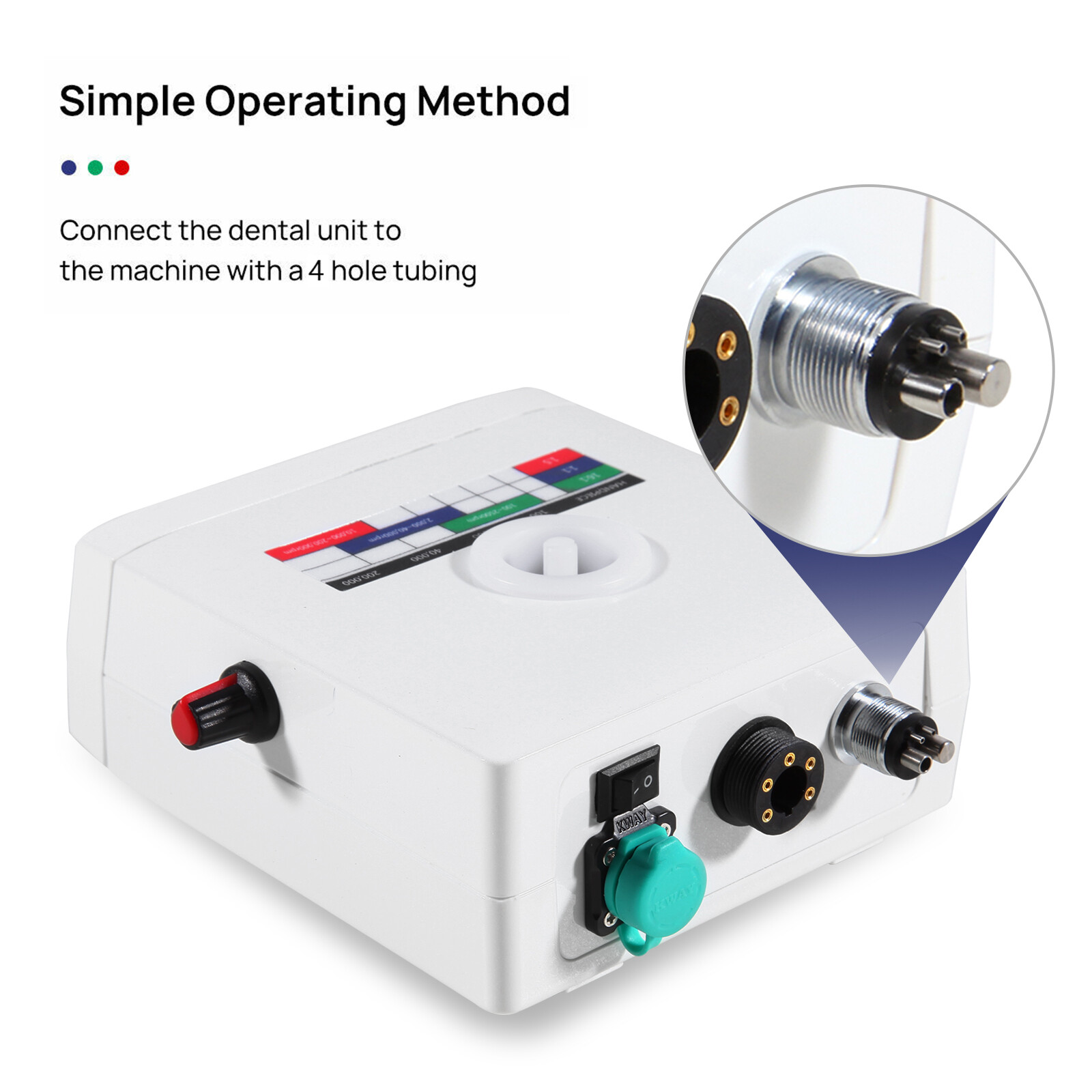 Dental Brushless Electric Micromotor Motor W/ Water Tank Vector Control System
