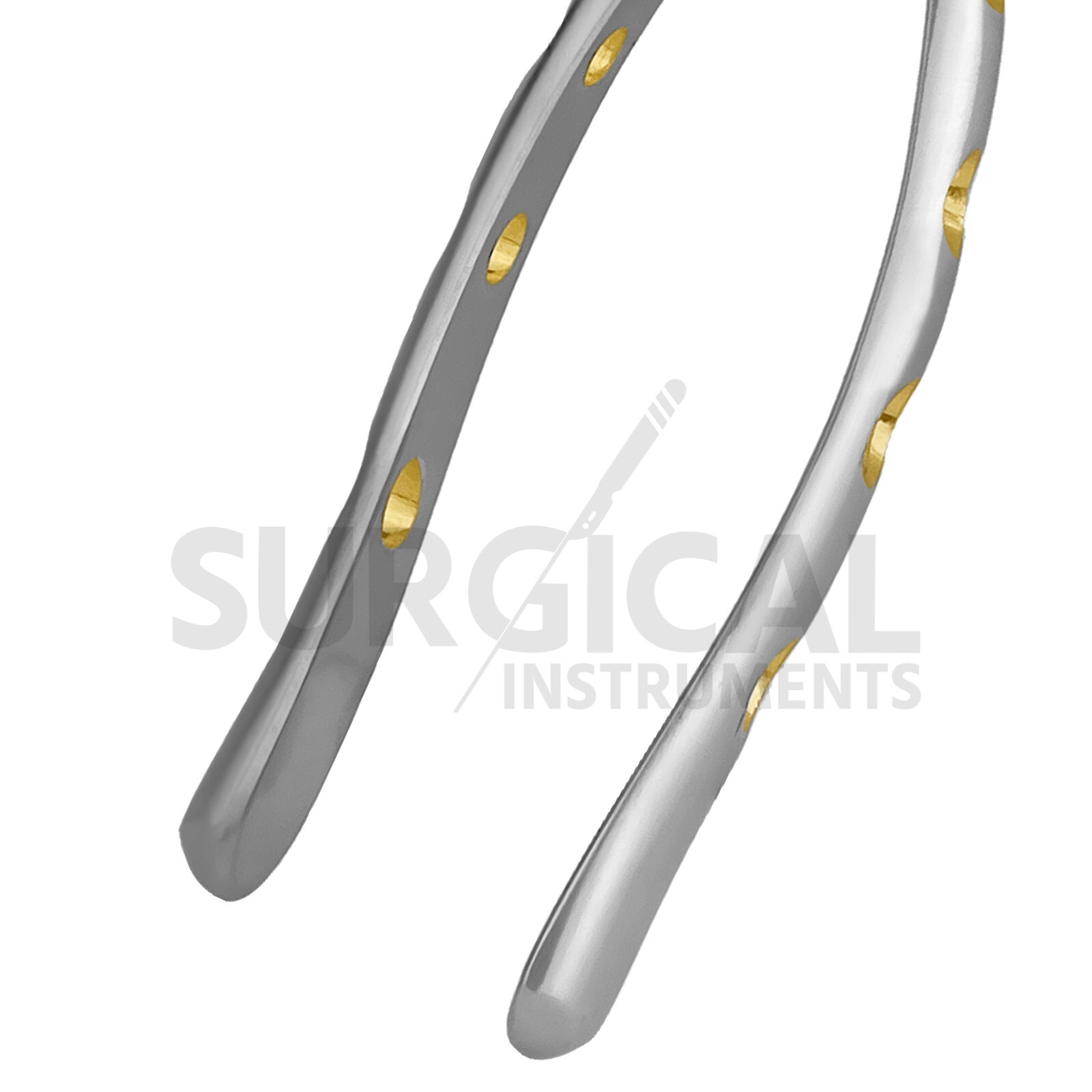 Heavy Duty Extraction Forcep #151 Gold Hollow Python Grip German Grade Pattern-2