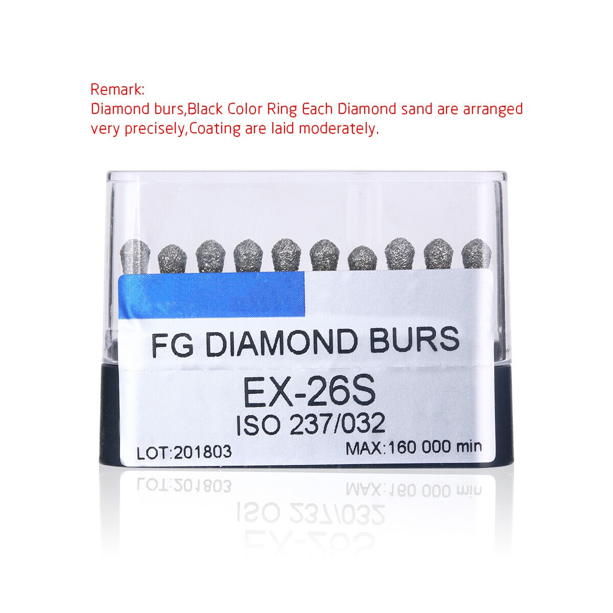 10Pcs/Box Dental Super Coarse Diamond Burs FG Drills for High Speed Handpiece