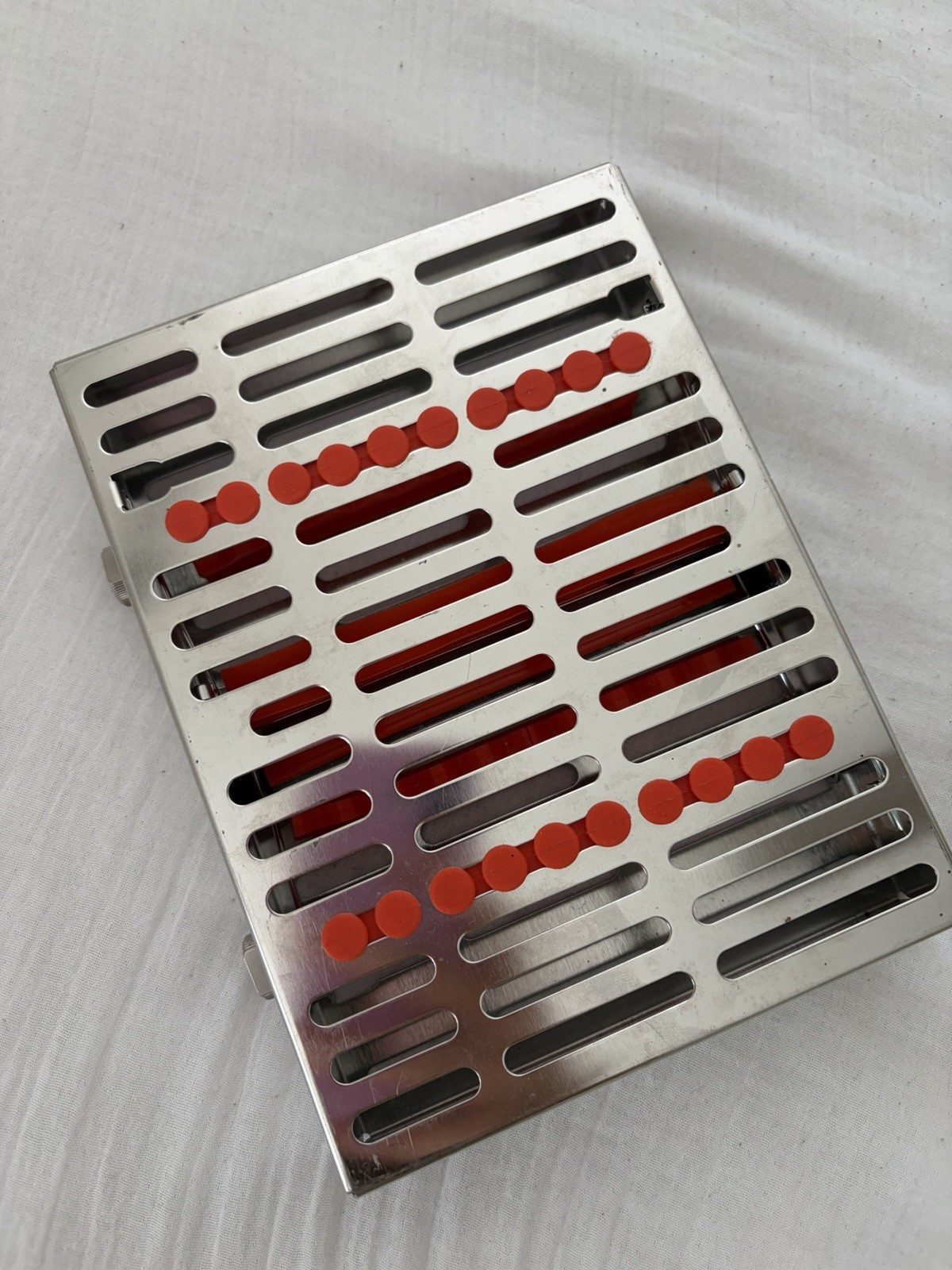 Hu-Friedy 20 Instrument Double Decker Cassette. Gentle Used.