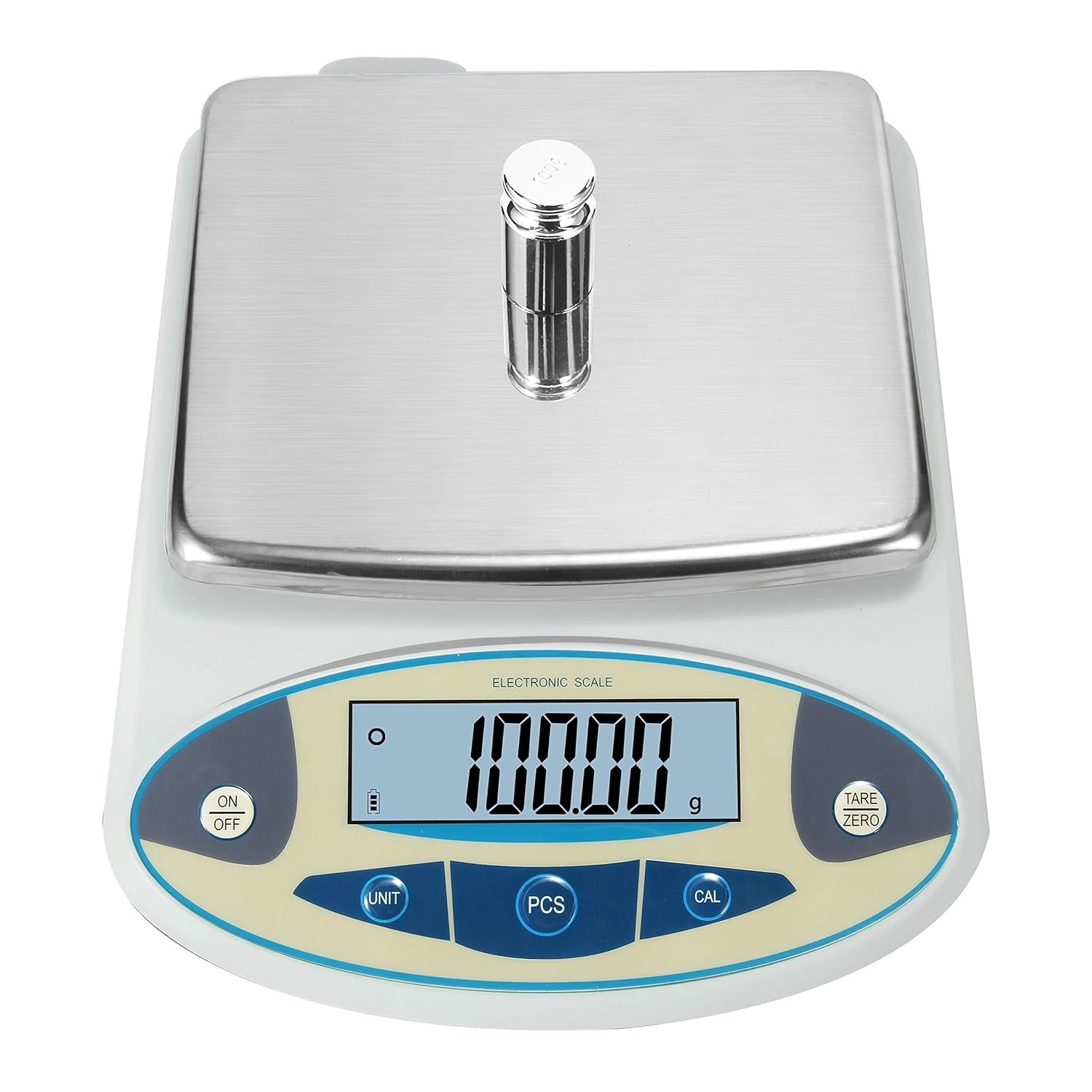 Lab Analytical Balance 5000g 0.01g Precision Scale Stainless Steel Display