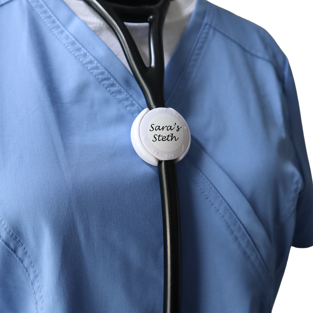2 Pack – Adjustable Stethoscope ID Name Tags for All Size Cardio Steth Sizes