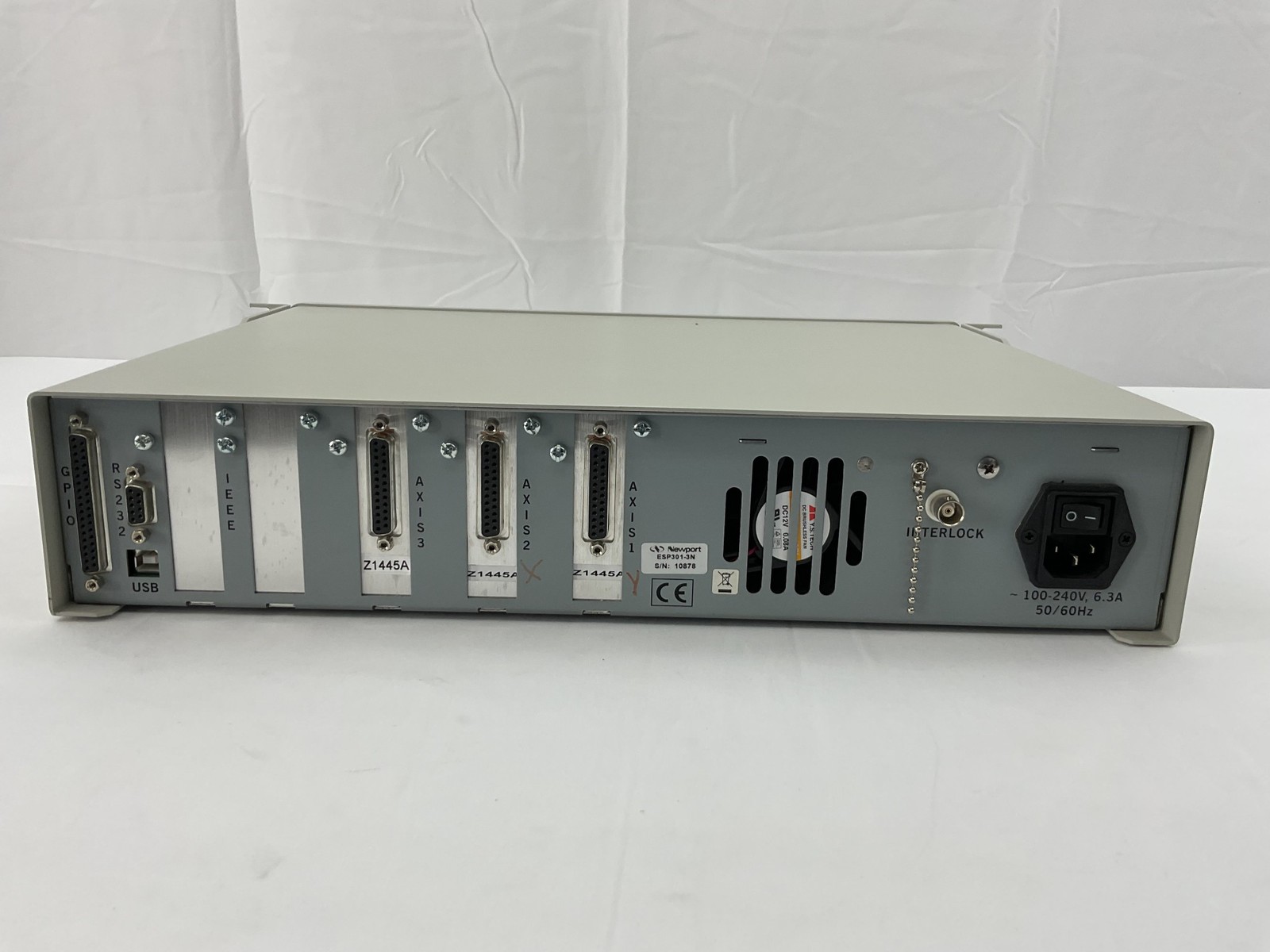 Newport Motion Controller ESP301 3 Axis System w/ 3 Z1445A Installed Axis.