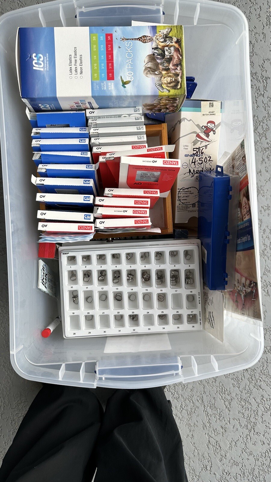 dental orthodontic instruments and supplies.