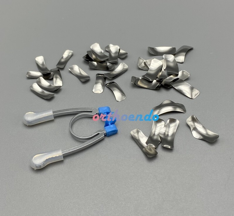 Dental Sectional Contoured Matrice Matrix Bands System Refill + Clip Ring G2 Kit