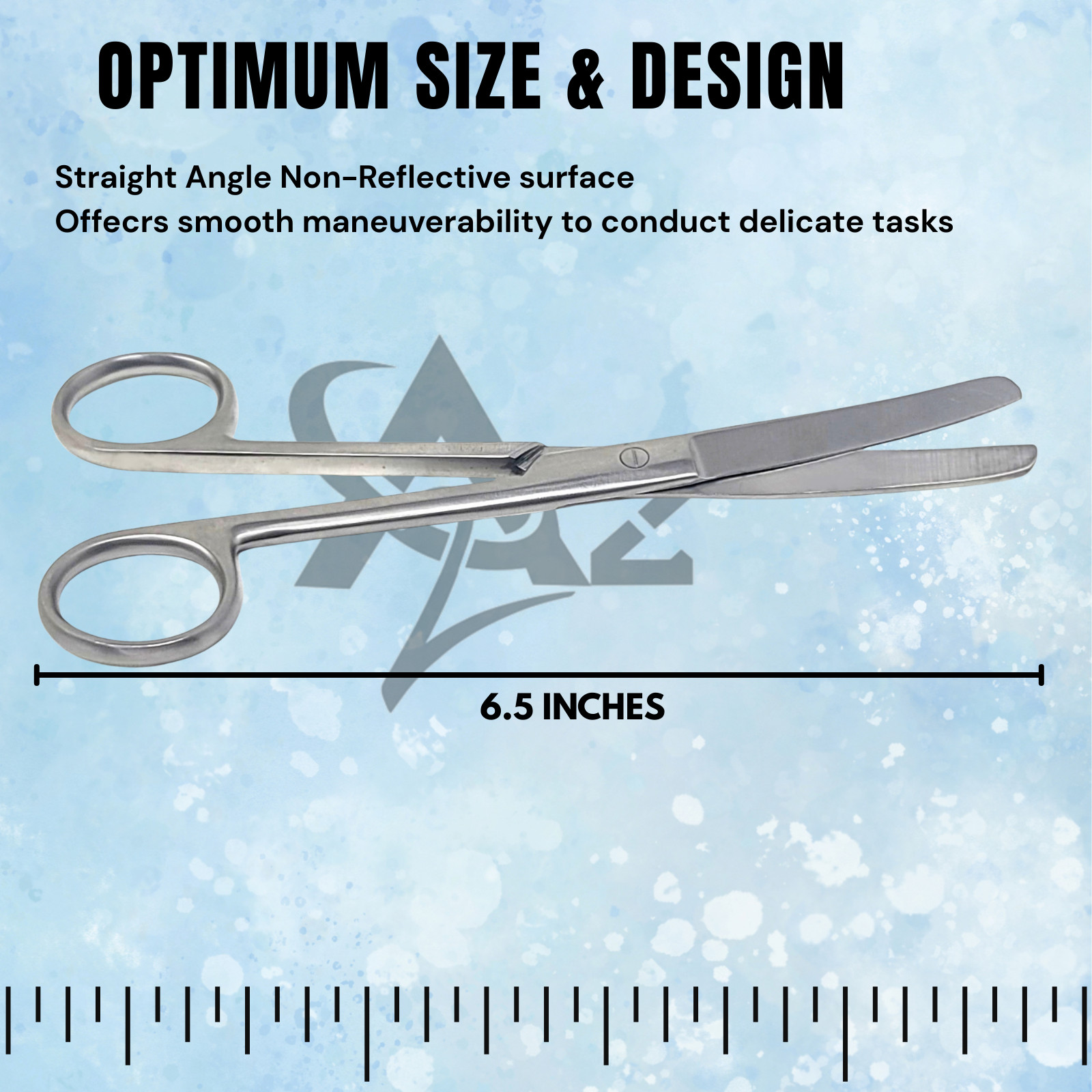 Operating Scissors, Blunt/Blunt, Curved Blades – 6.5″ Stainless Steel CE