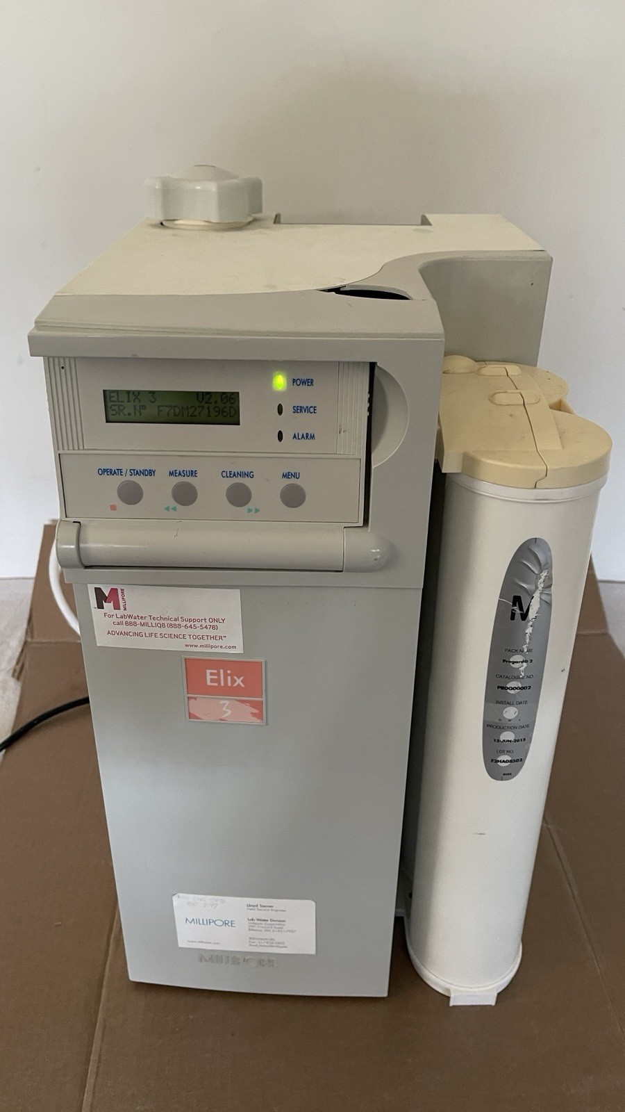 Millipore ZLXS6003Y Elix 3 Water UV Purification System Power Up Sell For Parts