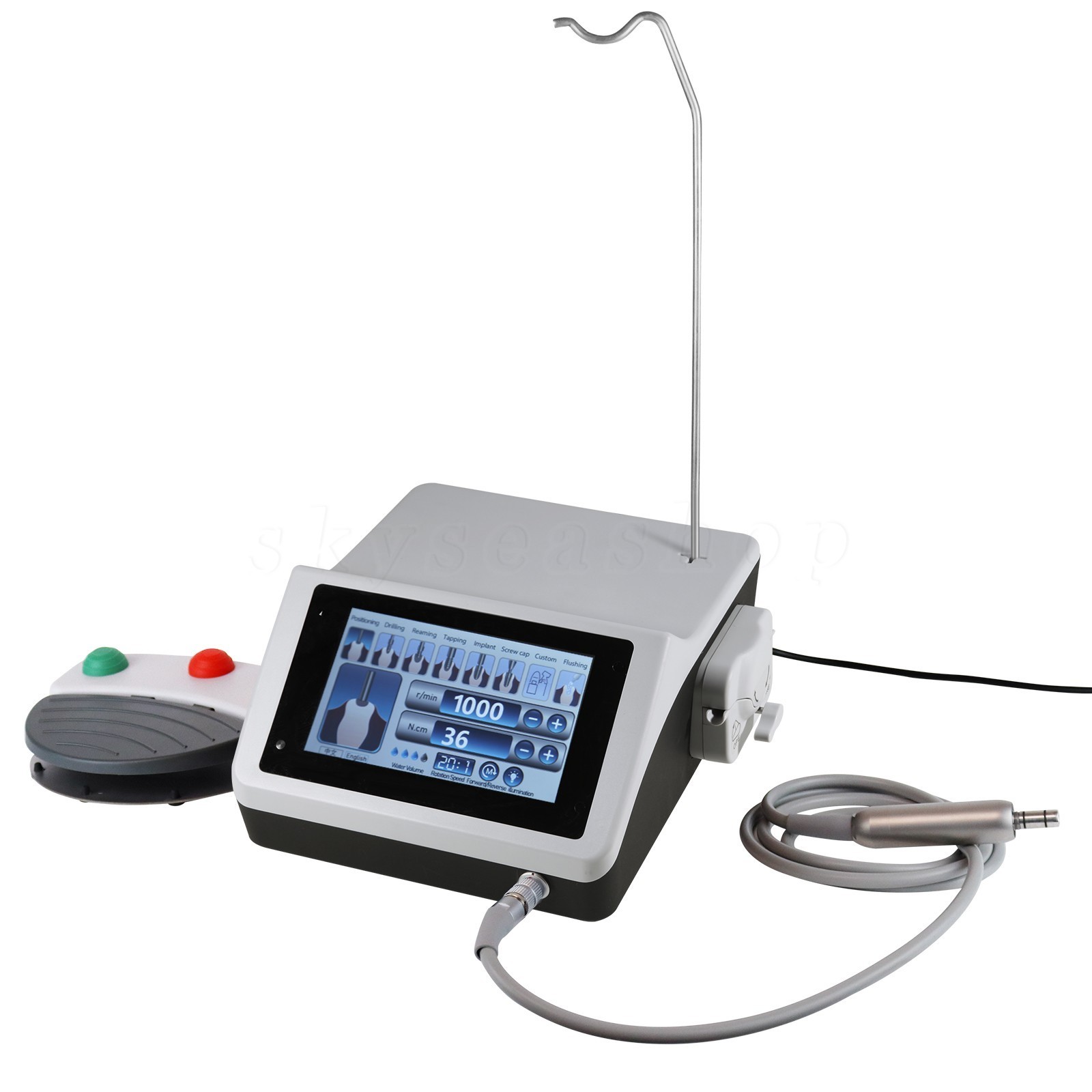 Dental Implant Motor System Brushless Surgical Motor / 20:1 1:5 LED Contra Angle
