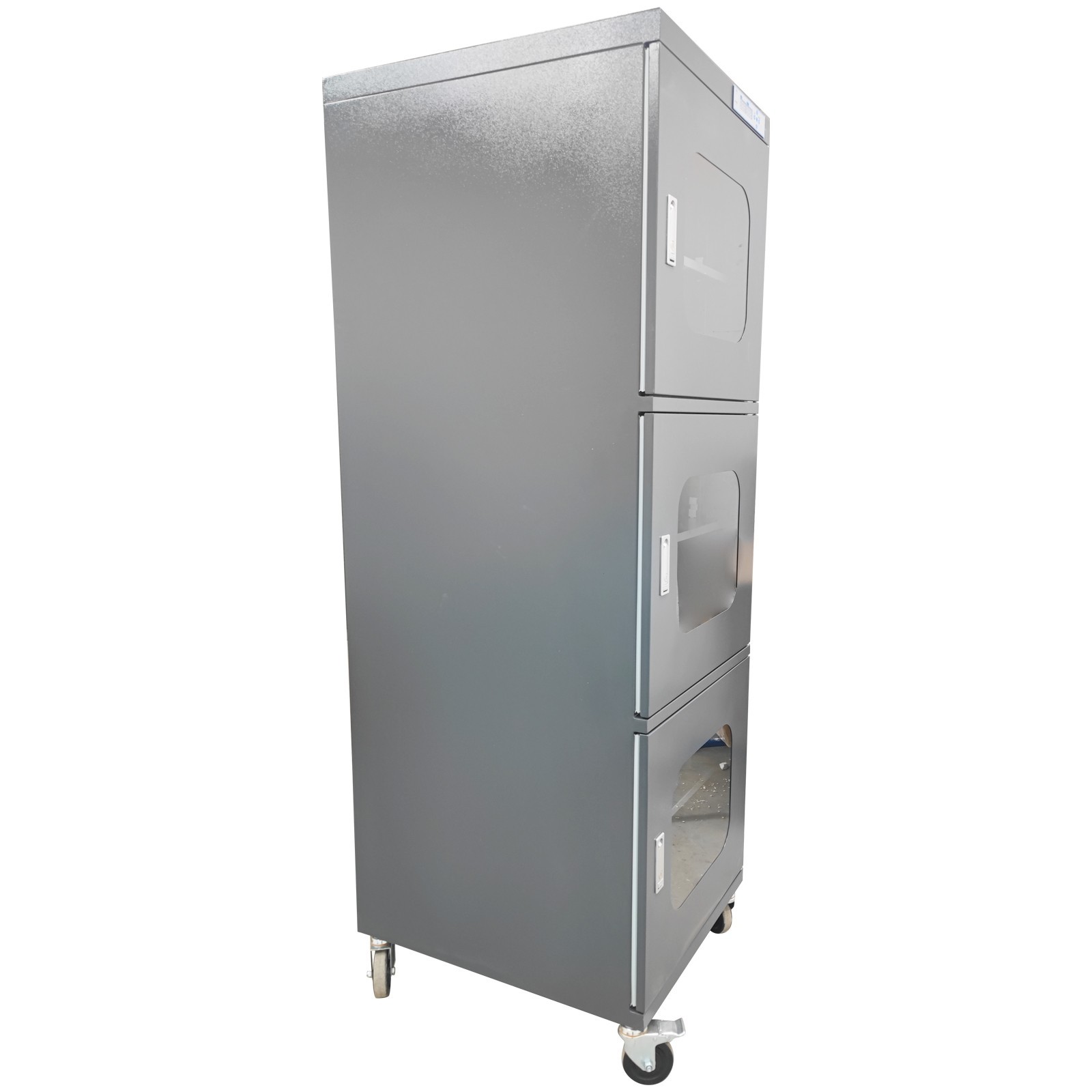 192.3Gal/728L Industrial Low Humidity Electronic Dry Cabinet 1-10%RH 3-Door 110V