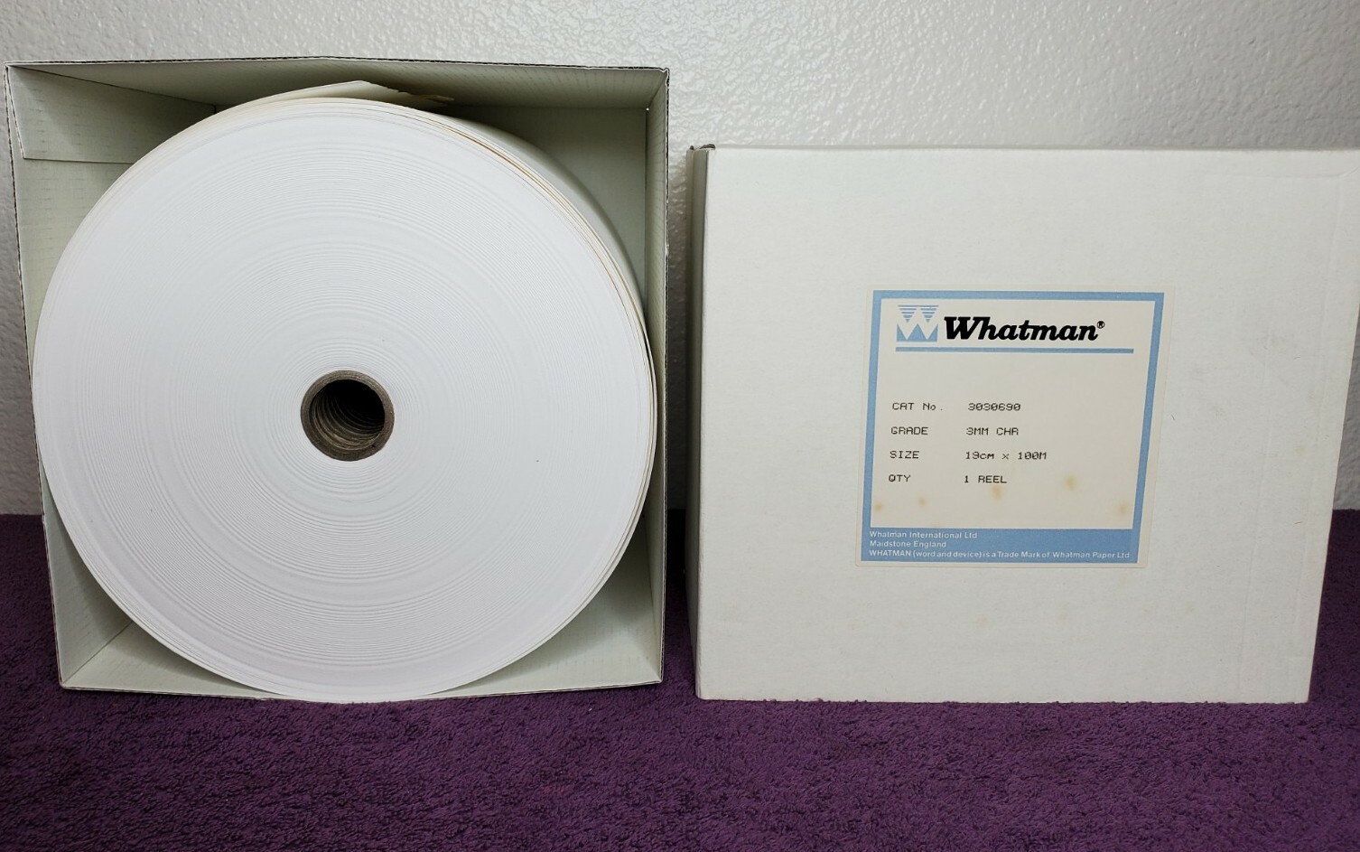 Whatman 3MM CHR Reel 19cm x 100m 3030-690 (100m Roll)