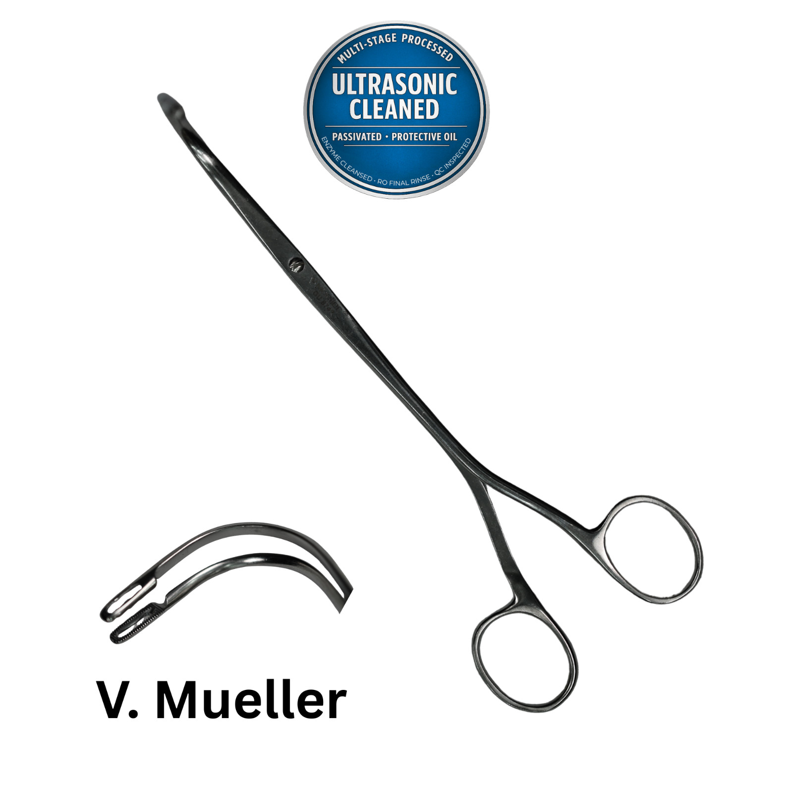 Mueller GU8742 Randall Kidney Stone Forceps, Three Quarter, Serrated, CRV 7.5″