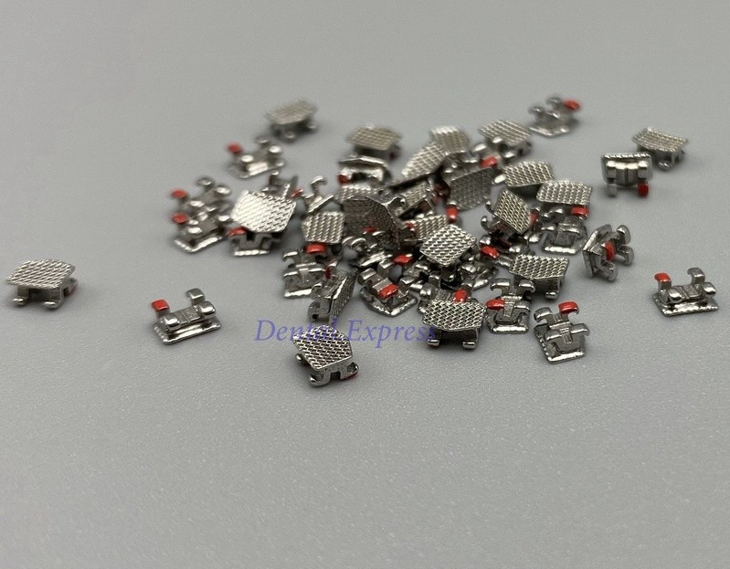 100PCS Dental Orthodontic Brackets Metal Braces Mini Roth Slot 022 345 hooks