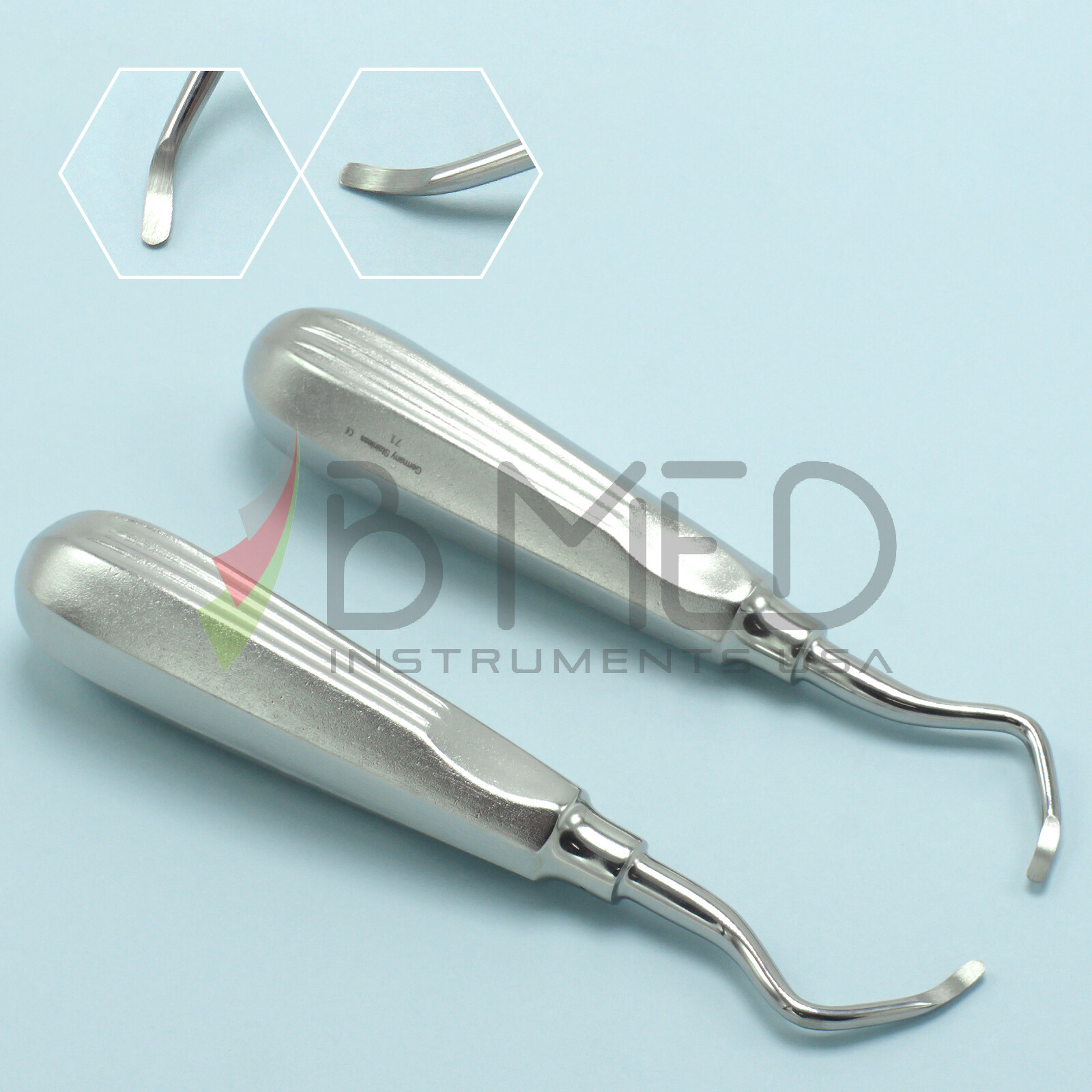 Dental Miller Apexo Root Elevators #71 & #72 Tooth Surgery B Med Instruments
