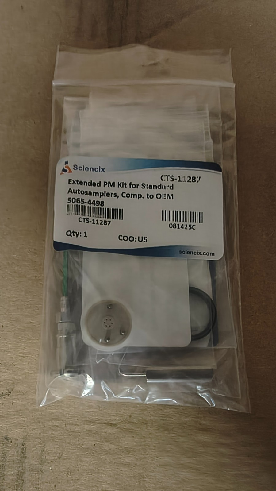 NEW! Sciencix CTS-11287 Comp Agilent 5065-4498 PM Kit for G1313/G1329 ALS