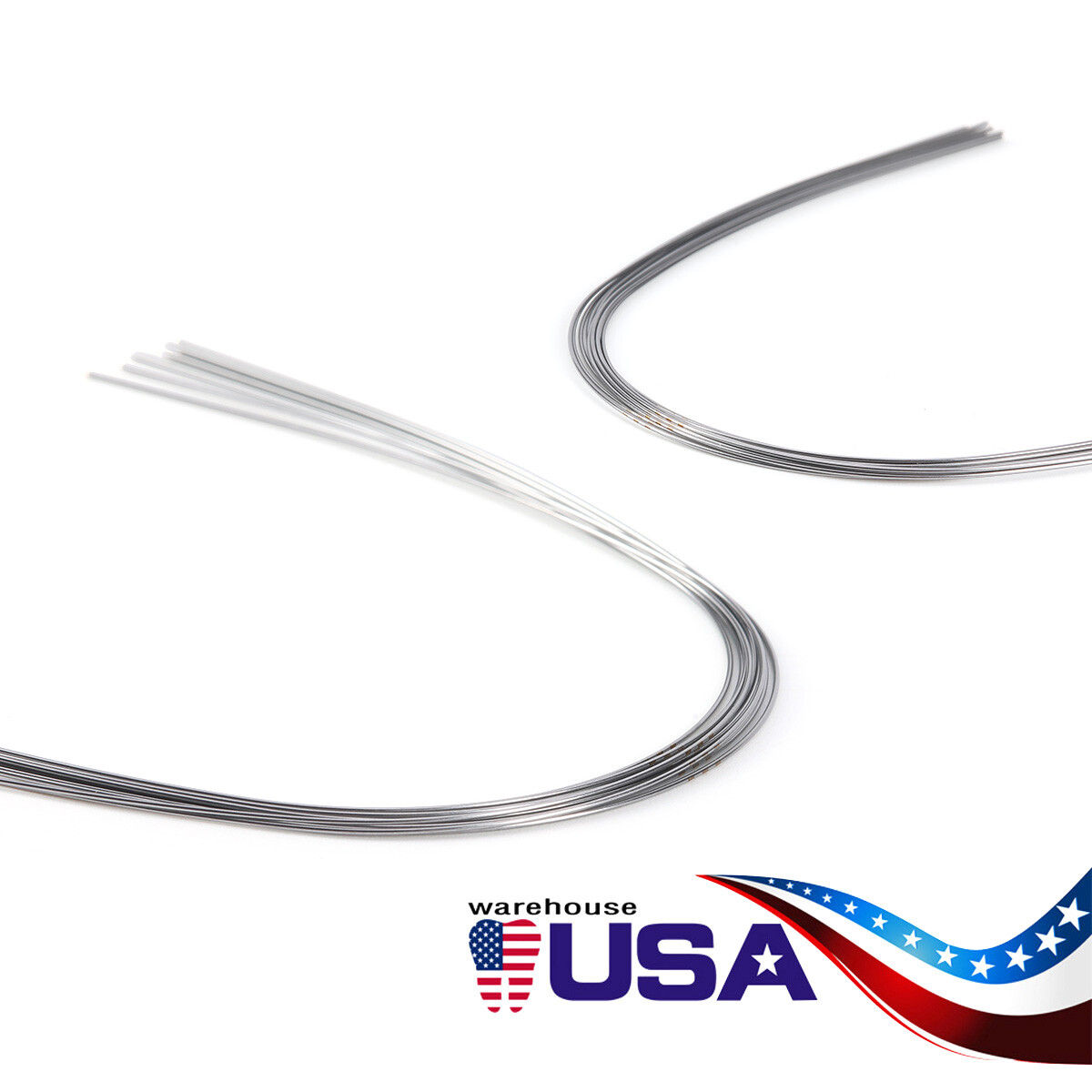 AZDENT Dental Orthodontic Elastic Niti Arch Wires Round /Metal Brackets Braces