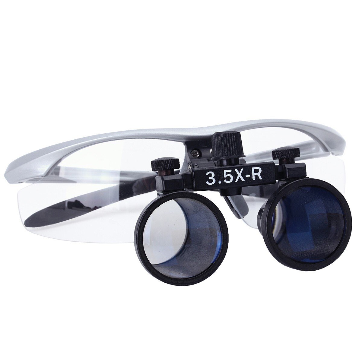 Dental 3.5X Surgical Magnifier Medical Binocular Loupes with LED Head Light