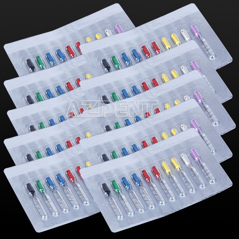 10 Packs Dental Barbed Broaches 25mm Medical Stainless Steel Root Canal Files