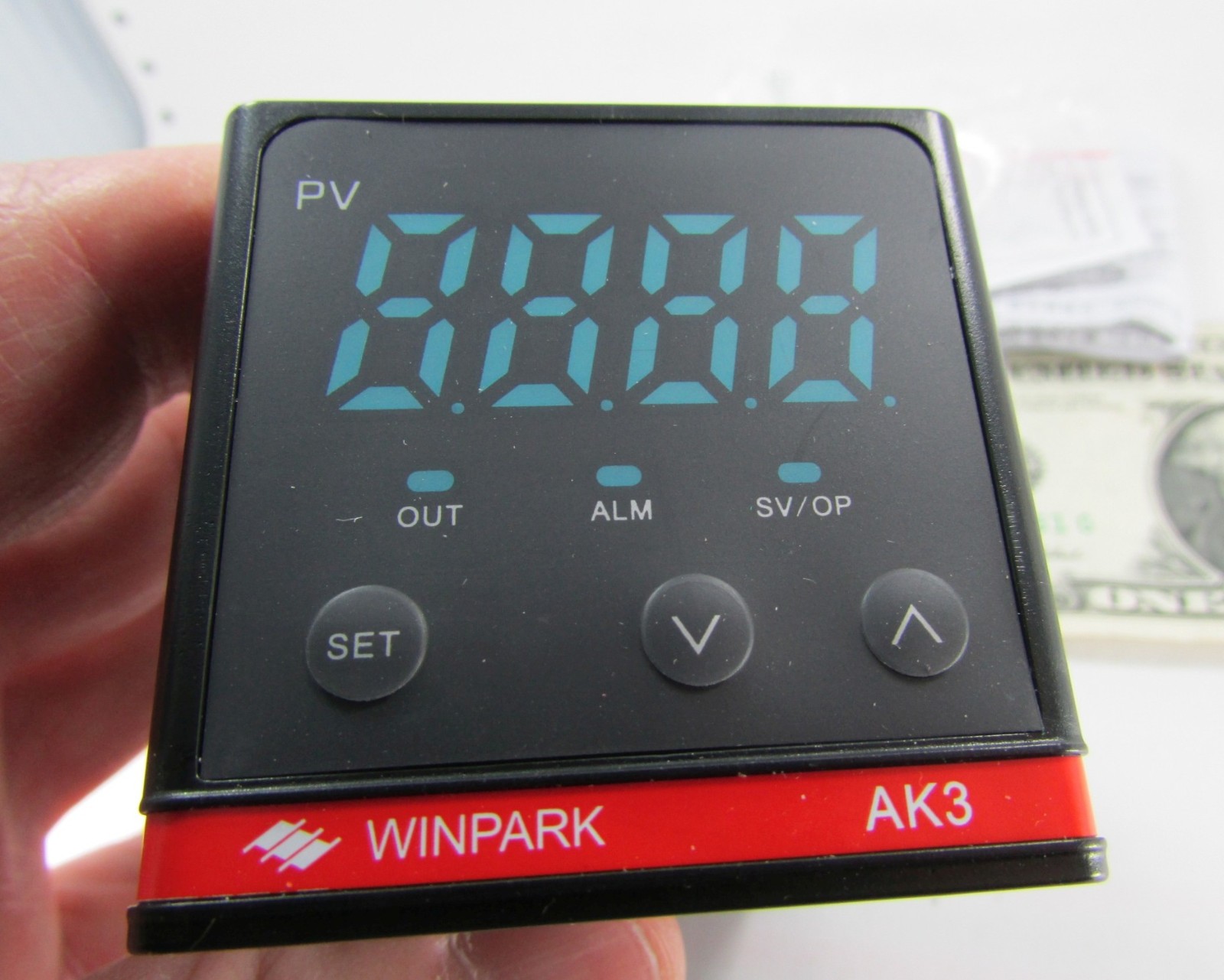 Winpark AK3 Temperature Controllers, 85V to 265V AC, 0 to 50C Relay Alarm, K,E,J