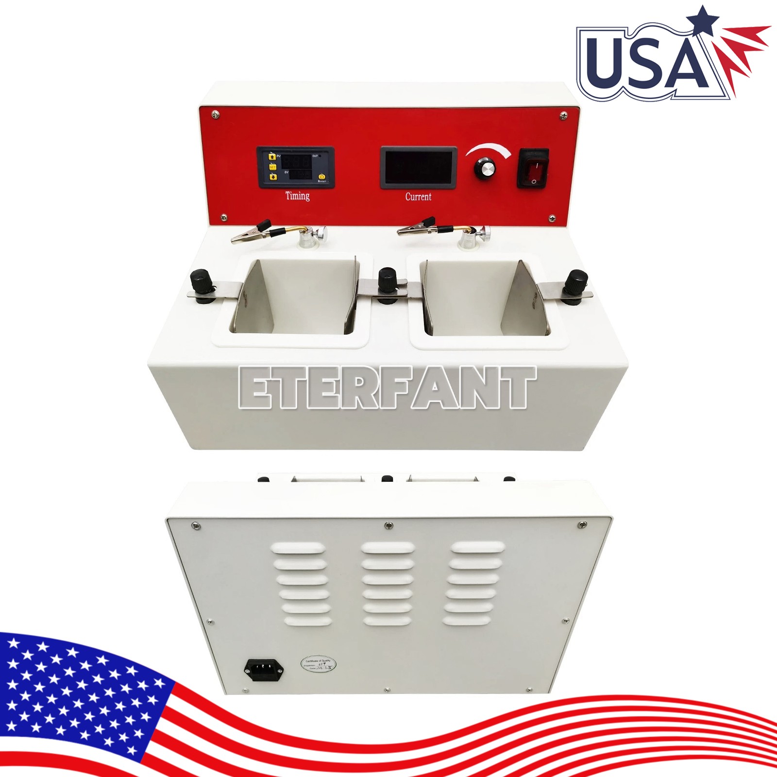 Dental Lab Electrolytic Polishing Machine with Positive Swing Function/Two Cells