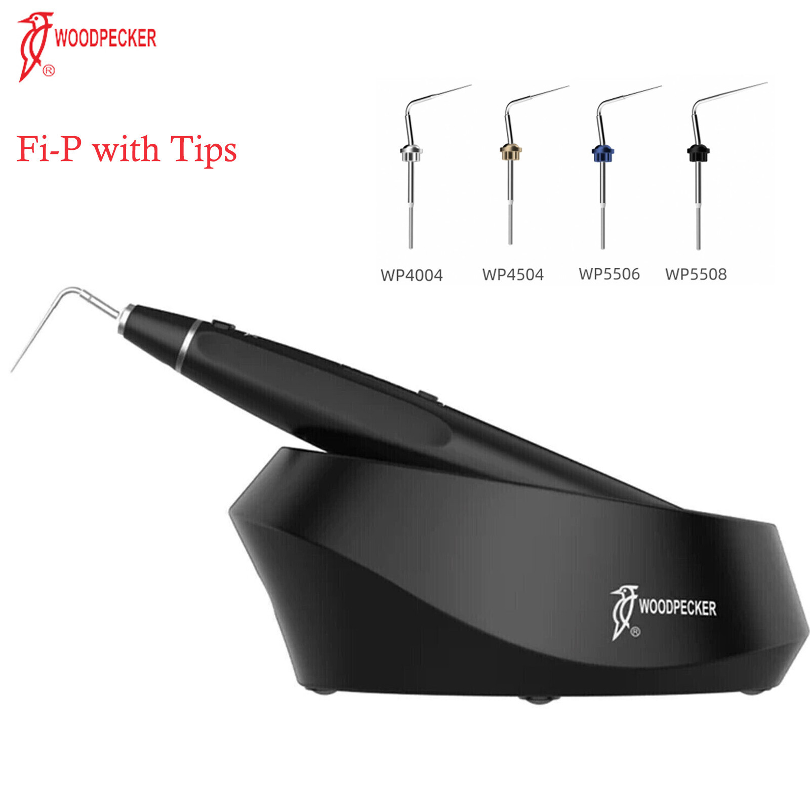 Woodpecker Gutta Percha Cordless Fi-P Obturation System Heated Pen W/Tips Black