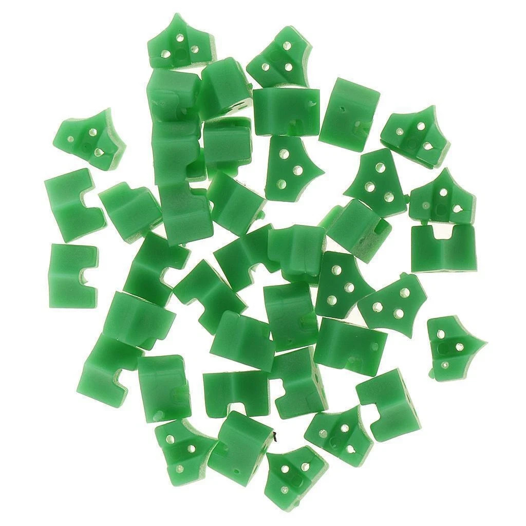 40 Pcs/Box Dental Add-On Autoclavable Silicon Rubber Elastic Green Wedges Plier