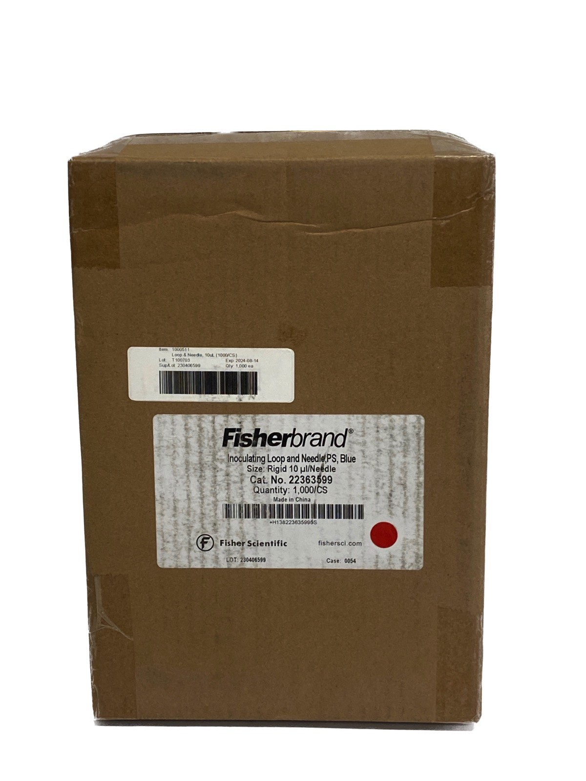 (1000) FISHERBRAND Disposable PS 10uL Inoculating Loops w/Needle Rigid 22363599