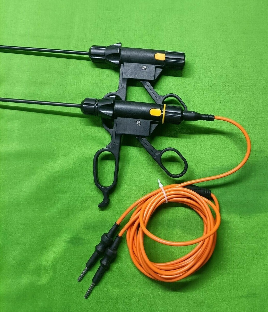2pc Laparoscopic Bissinger Bipolar Sealer Cutter with Cable Reusable Instruments