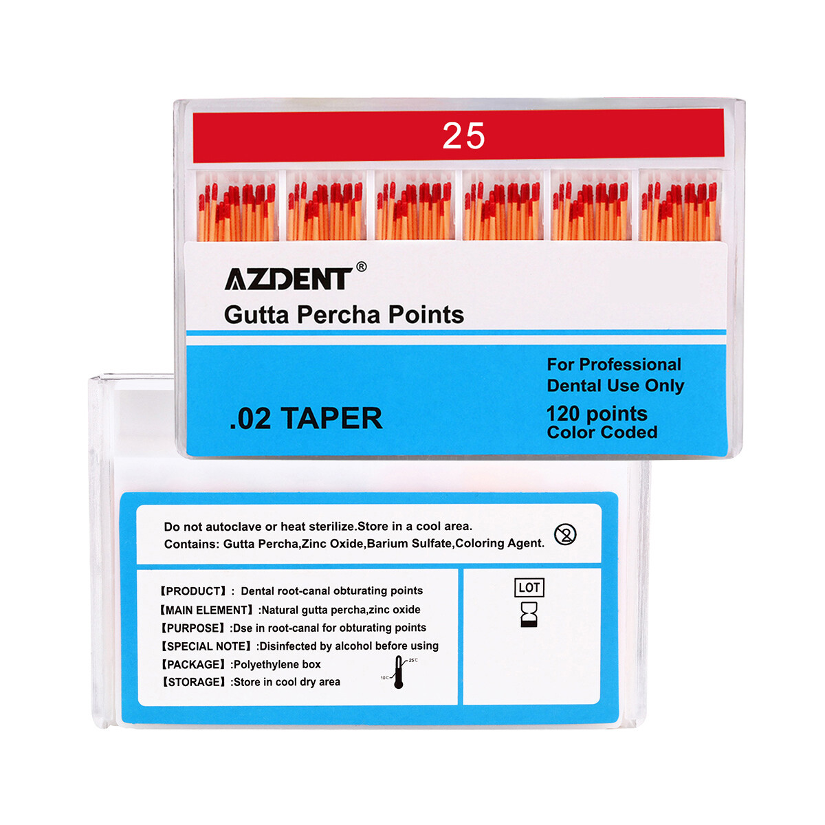 Dental Gutta Percha Points 0.02 /Absorbent Paper Points For Root Canal Treatment