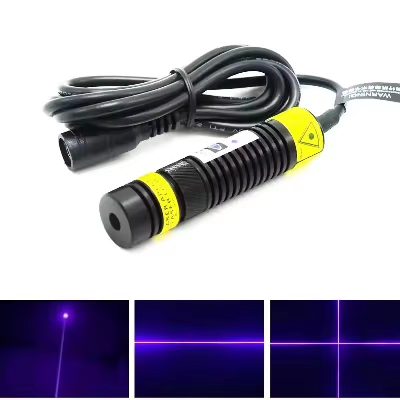 405nm 50/100/150/200/300mW Dot/Line/Cross Violet/Blue Laser Module DC5V 16x68mm
