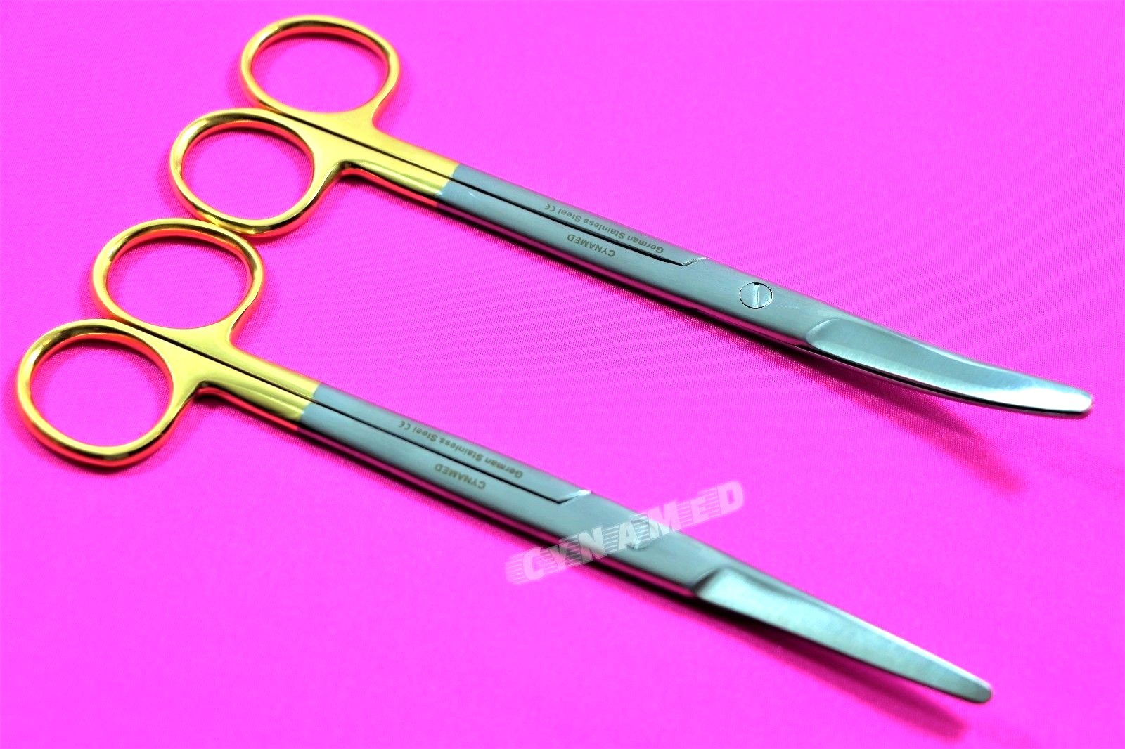 NEW GERMAN 2 EA Surgical Operating Medical Mayo Scissors STRAIGHT +CURVED 6.75″