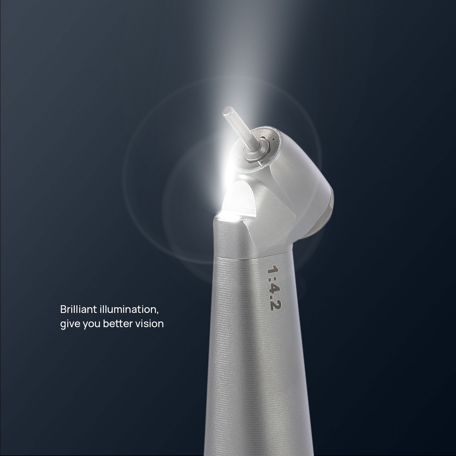 COXO CX235C7 45° Speed-increasing Electric Handpiece 1:4.2 for FG burs Ø1.6mm