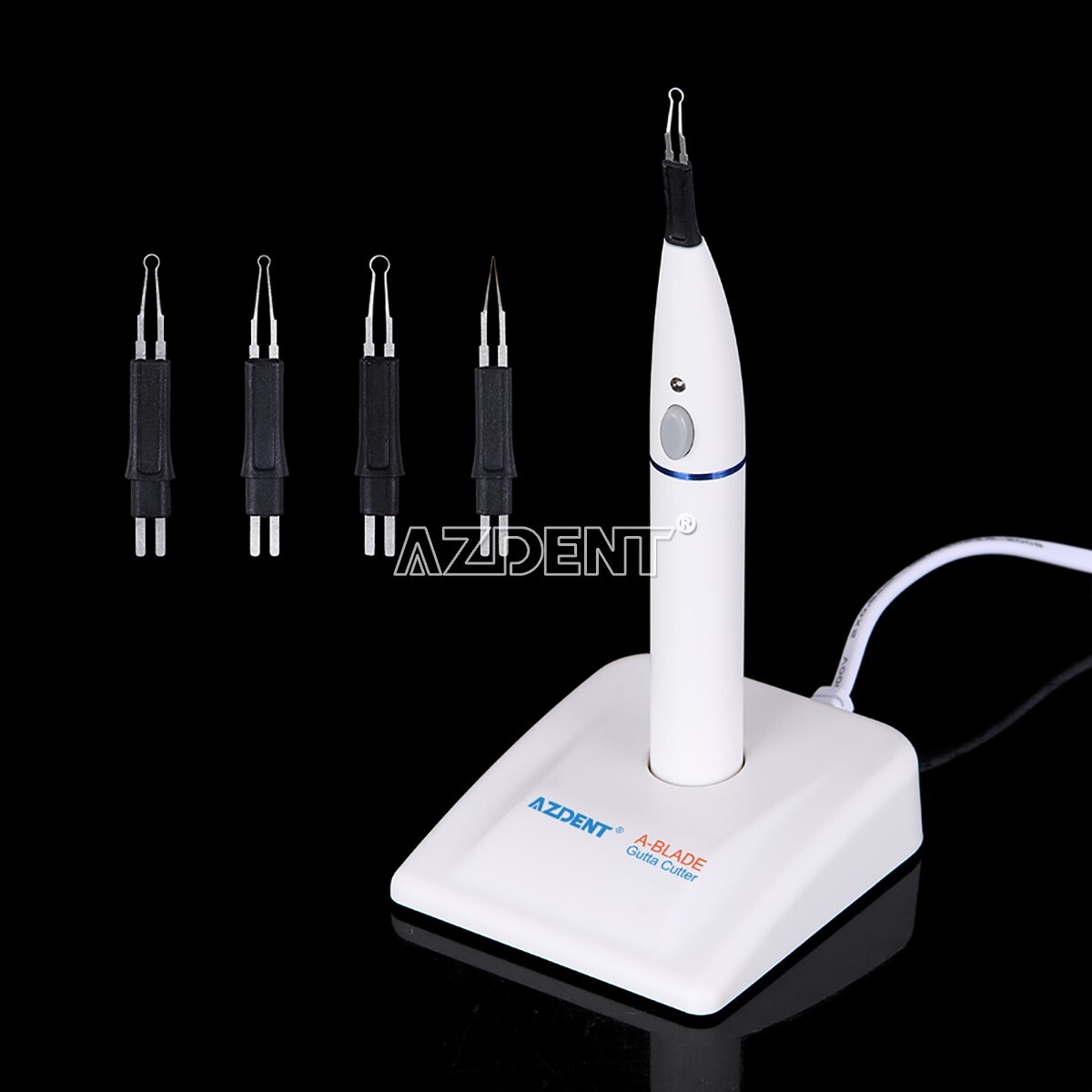 AZDENT Dental Endo Cordless Gutta Percha Tooth Gum Cutter Cut off with 4 Tips