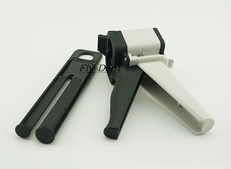 Dental Impression Material Mixing Cartridge Dispenser Delivery Gun 1:1 10:1 50ml