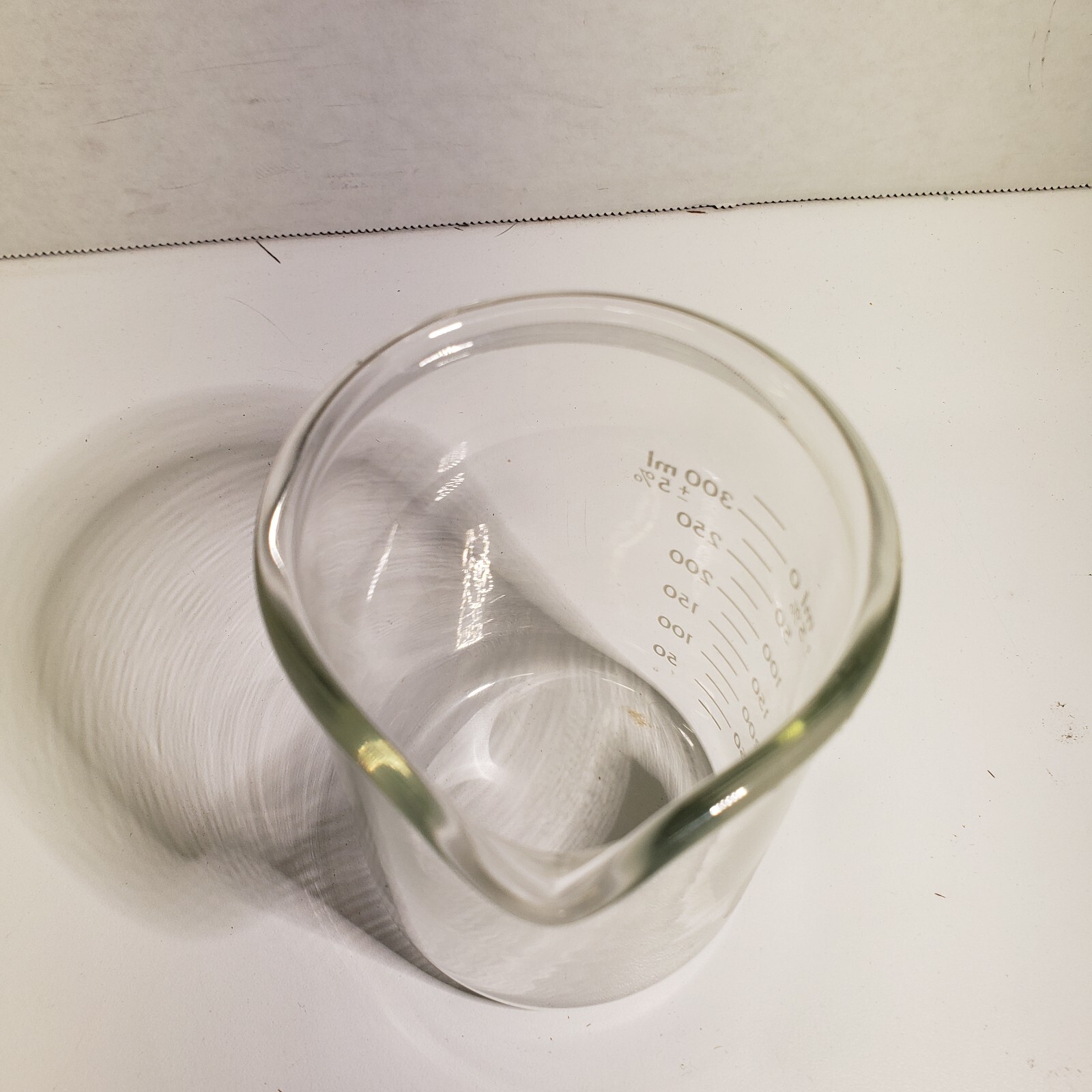400ml Glass Beaker, Griffin Low Form Graduated, PYREX No. 1003 USA w/ Stir Stick