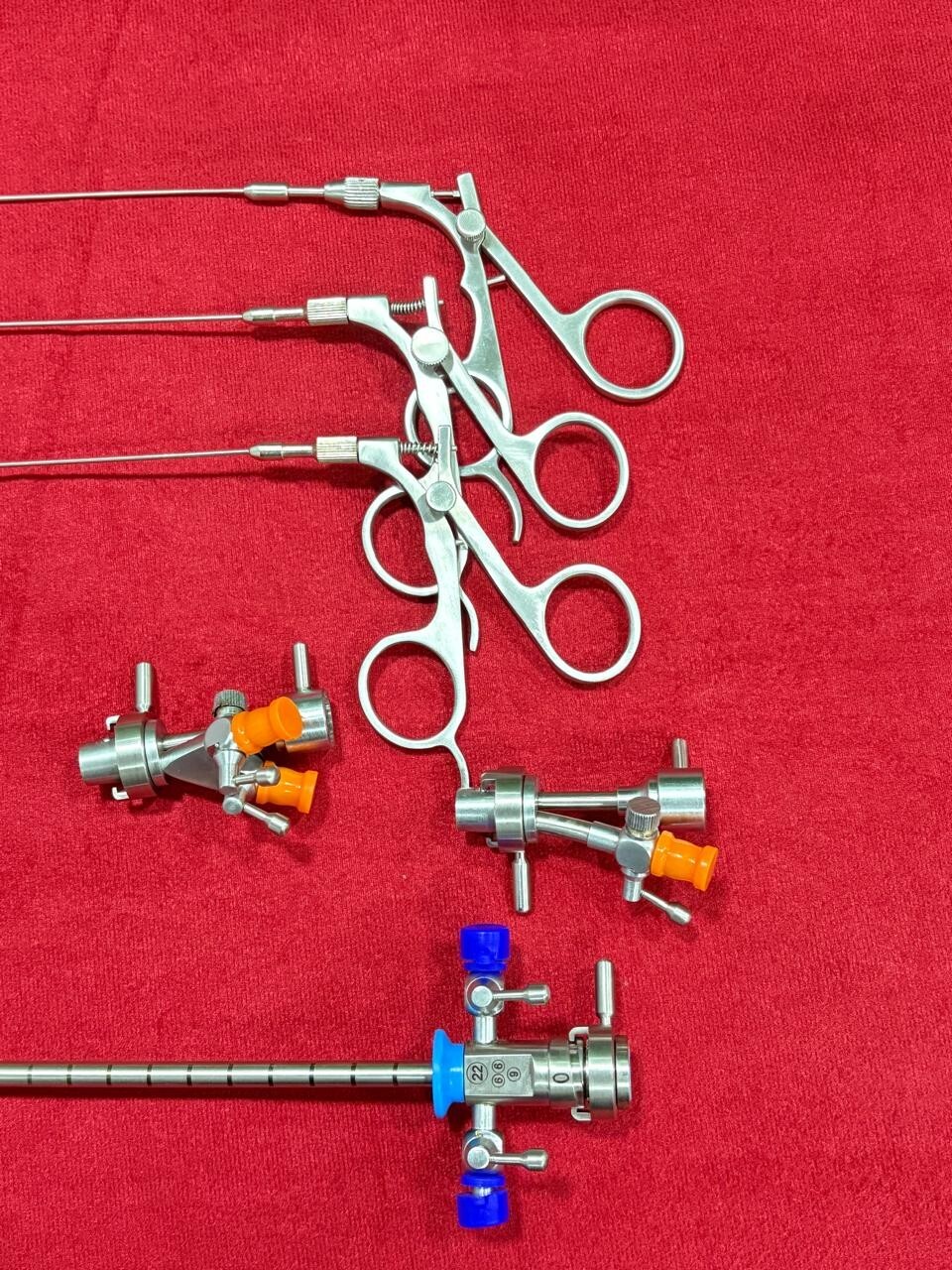 1Set-Laparoscopic Cystoscope Sheath Full Surgery Set 22FR & Graspers 5FR SS