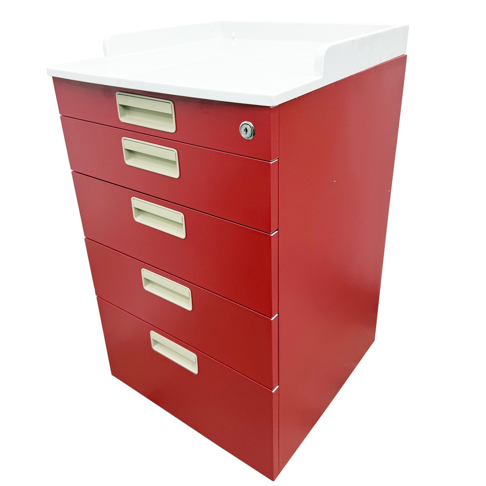 Multi-functional Mobile Cabinet Beauty Salon Office Storage Side Cabine 5 Layers