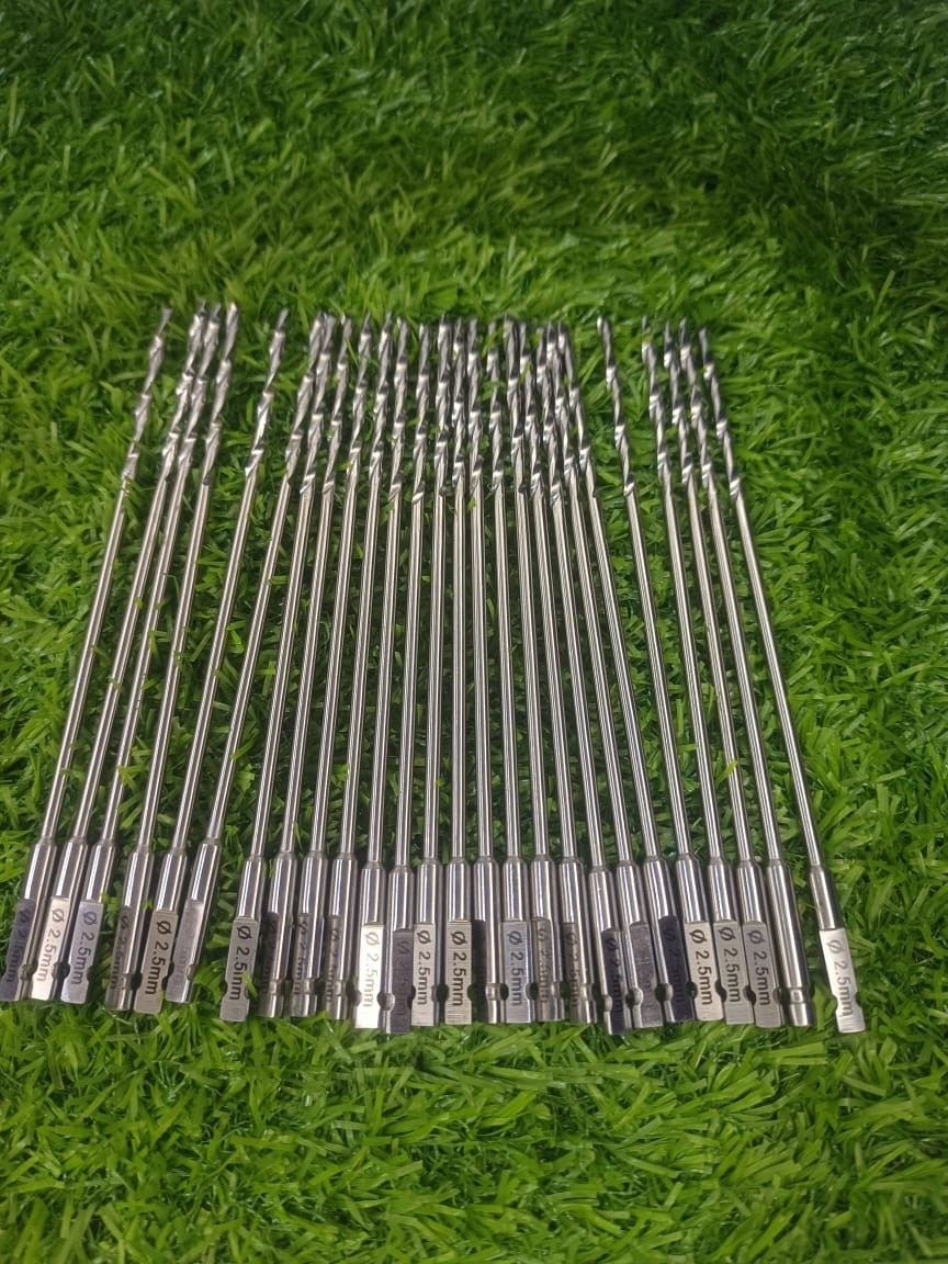 ORTH Quick Coupling Drill Bits 1.1, 1.5, 2.5, 3.2mm 40PCS High Quality 316L St