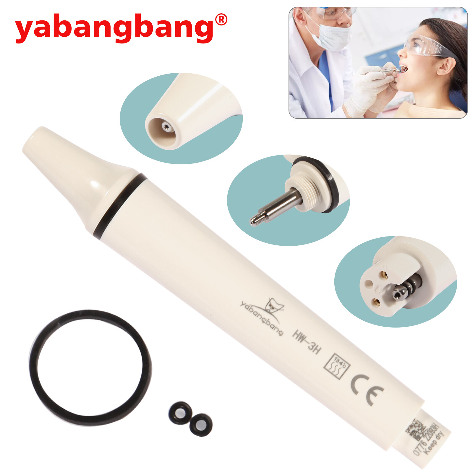 YABANGBANG Dental Ultrasonic Scaler Handpiece HW-5L HW-3H HD-7L EMS Satelec DTE