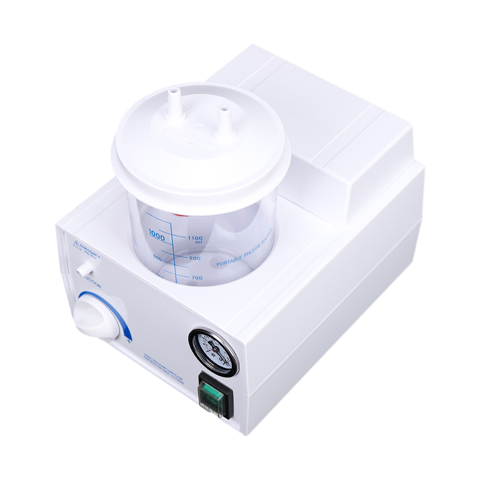 Sputum Mucus Aspirator Machine Portable Phlegm Suction Unit Medical Vacuum Pump