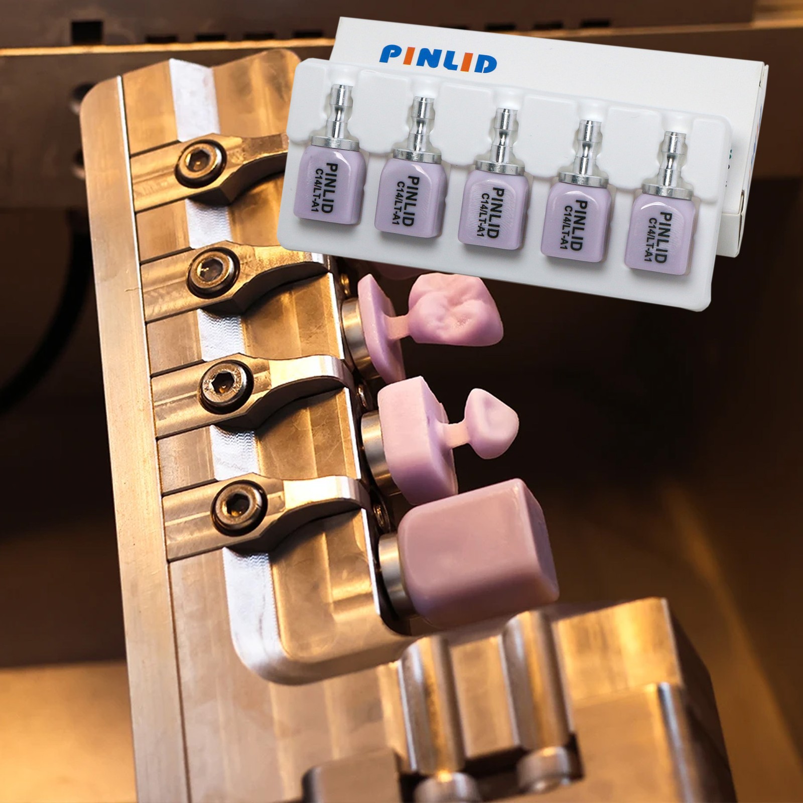 Lithium Disilicate Glass Ceramic IPS e.max CAD HT/LT Blocks For inLab C14/5pcs