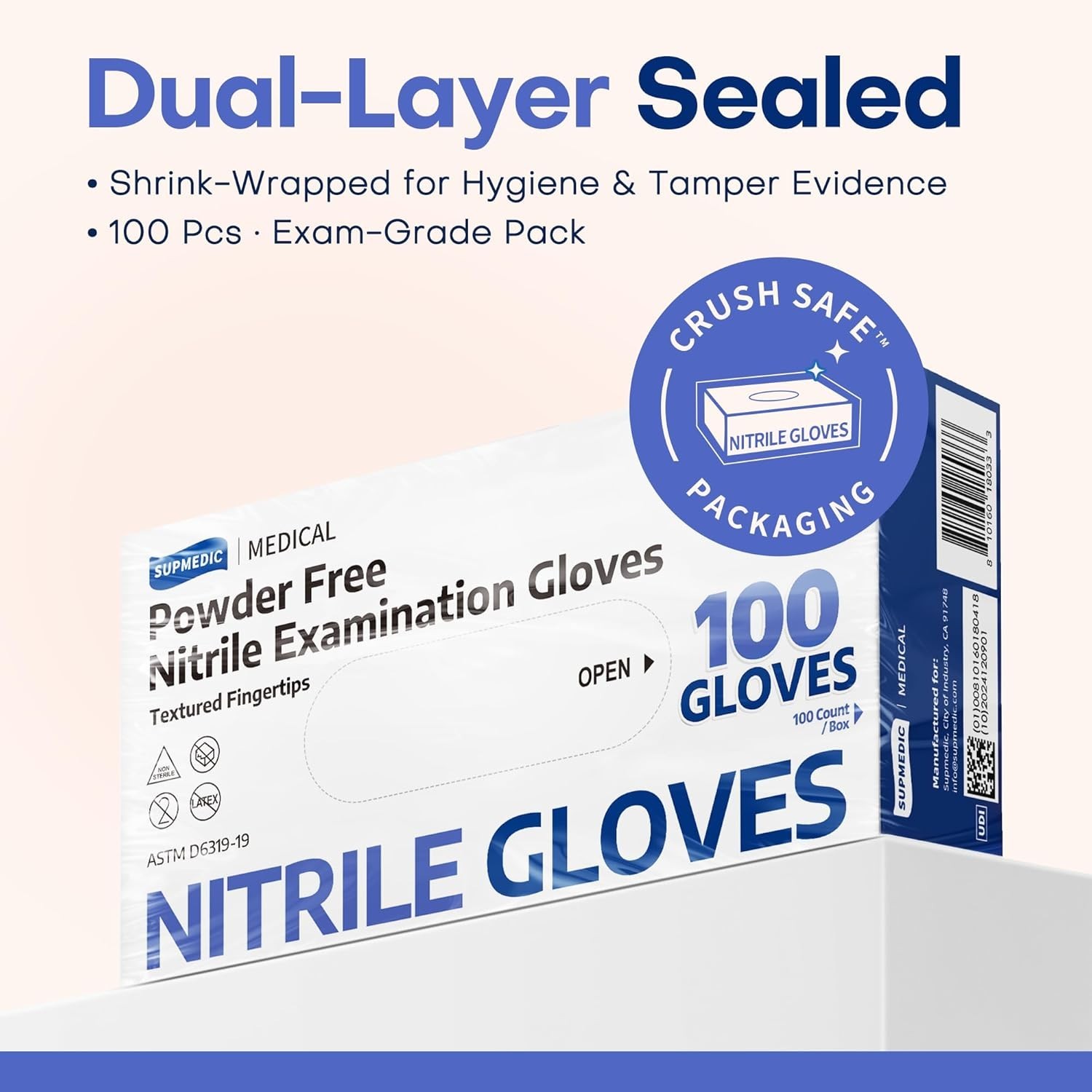 Versatile Nitrile Exam Gloves, Small, 1000 ct – Perfect for Medical & Food Use