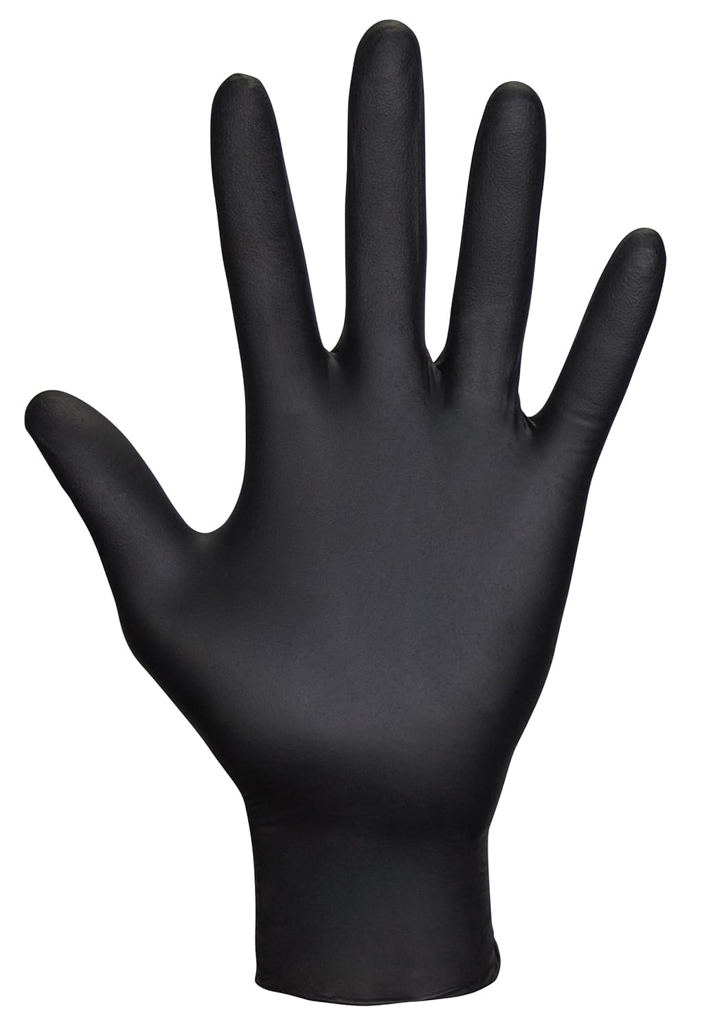 Safety 66518 Raven Powder-Free Disposable Black Nitrile 7-Mil Gloves, Large, 100