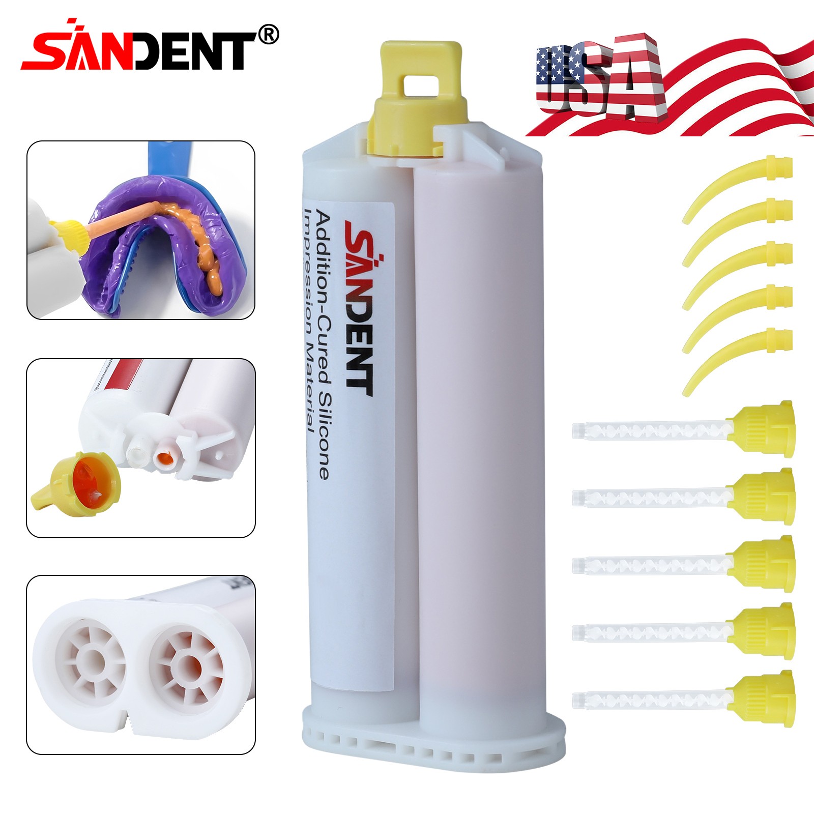 REGULAR SET Light Body Dental Impression Material VPS 50ml 5 Tips