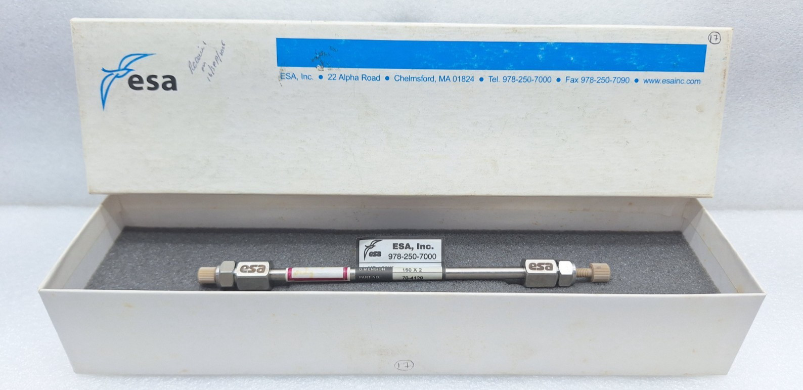 ESA MD-150×2 HPLC Column 150x2mm 3µm 120Å P/N 70-4129 New Fast Shipping
