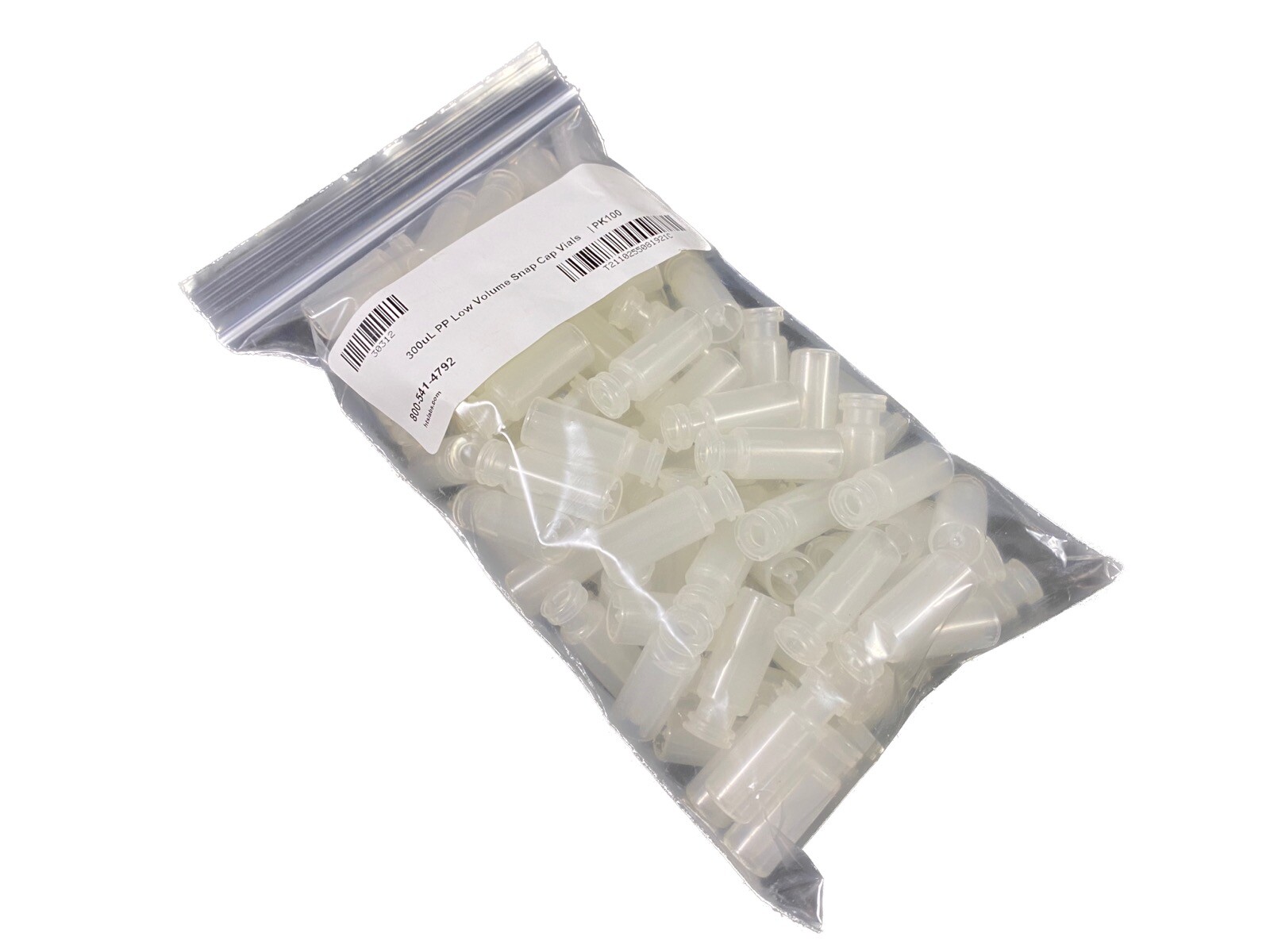 THOMSON INSTRUMENT COMPANY Polypropylene 300μl Snap Cap Vials 30312 (500/pk)