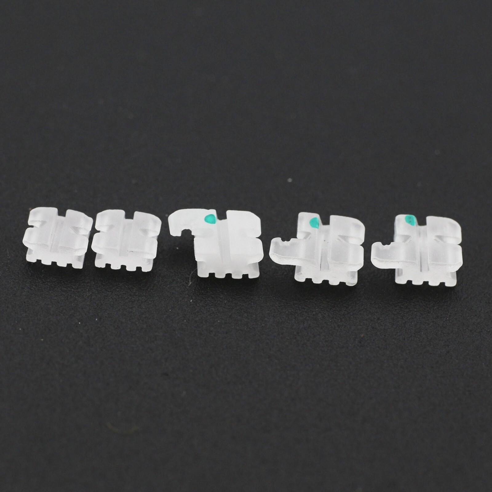 Dental Orthodontic Ceramic Brackets Clear Braces Aesthetic Roth MBT 022 345W/H