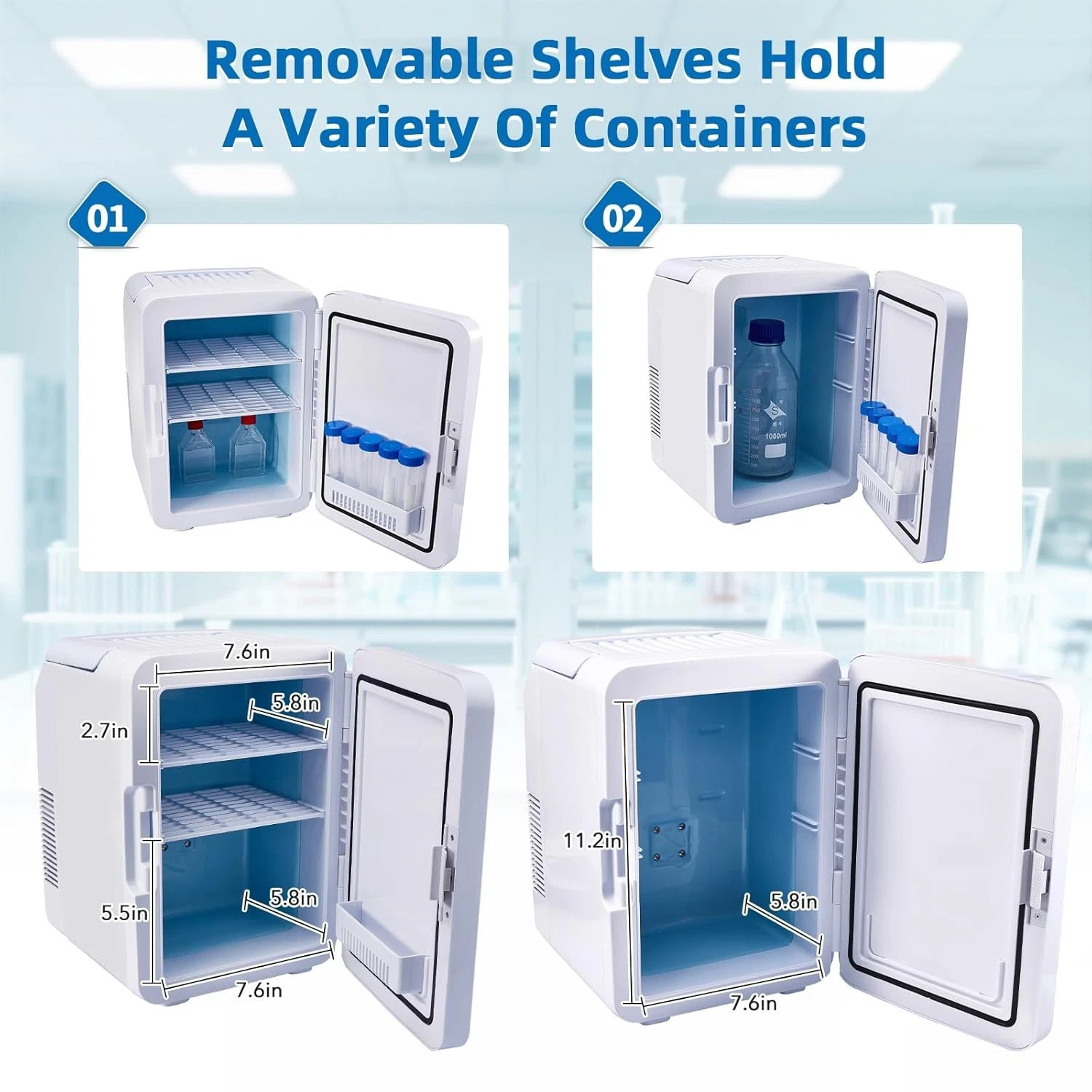New 10L Lab Incubator 35-148℉ Bacteria Incubator Thermostatic Cabinet Incubator