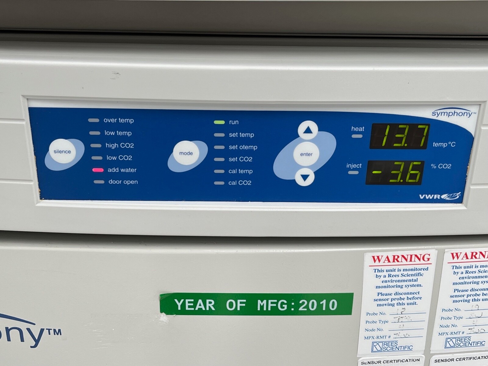 VWR Scientific 3074 Symphony Dual Stacked Water Jacketed CO2 Lab Incubators, #2