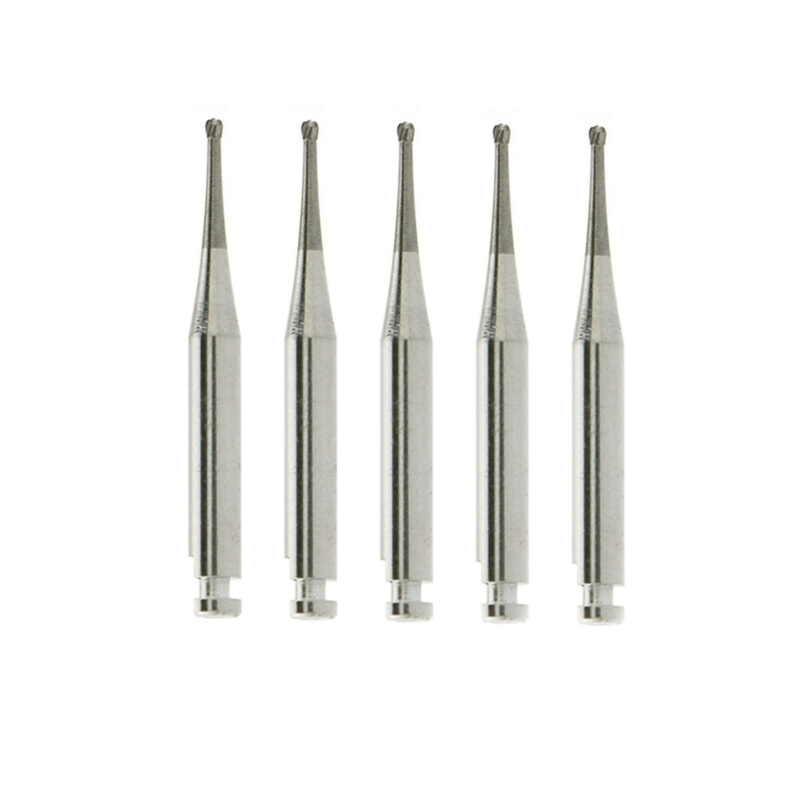 5Pcs Dental Carbide Bur Round f/ Slow Speed Latch Type RA#1-#8 Burs Contra Angle